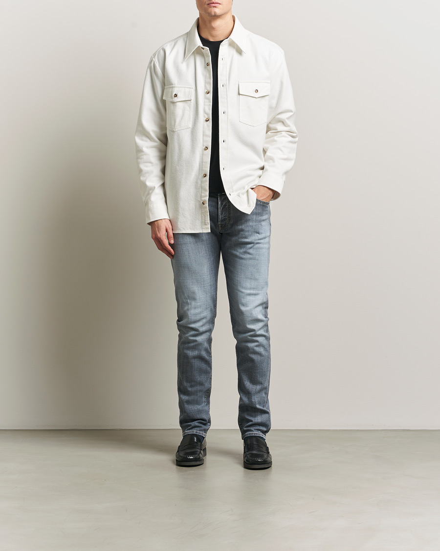 Herren | Hosen | Jacob Cohën | Bard Slim Fit Stretch Jeans Light Grey