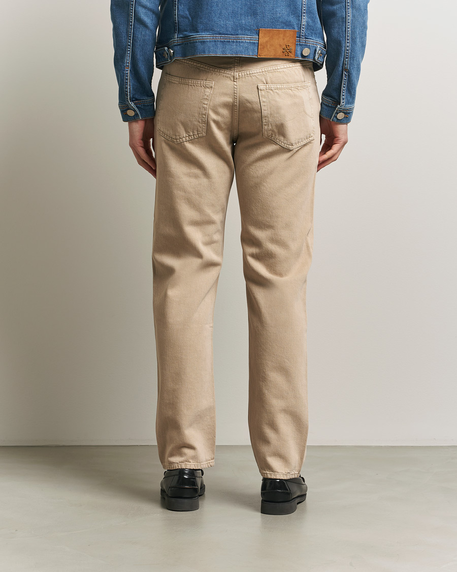 Herren | Jeans | Jacob Cohën | Edos Regular Straight Fit Bull Denim Jeans Beige