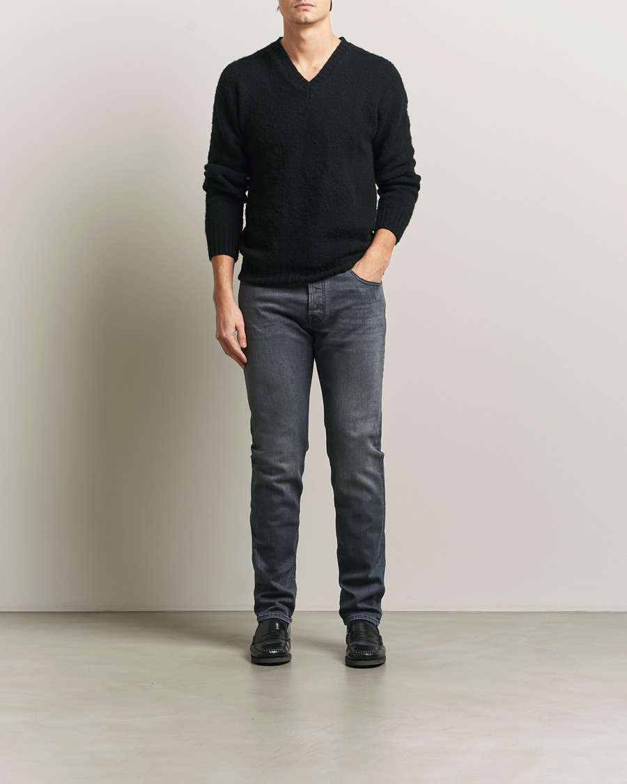 Herren | Jeans | Jacob Cohën | Bard Slim Fit Stretch Jeans Mid Grey