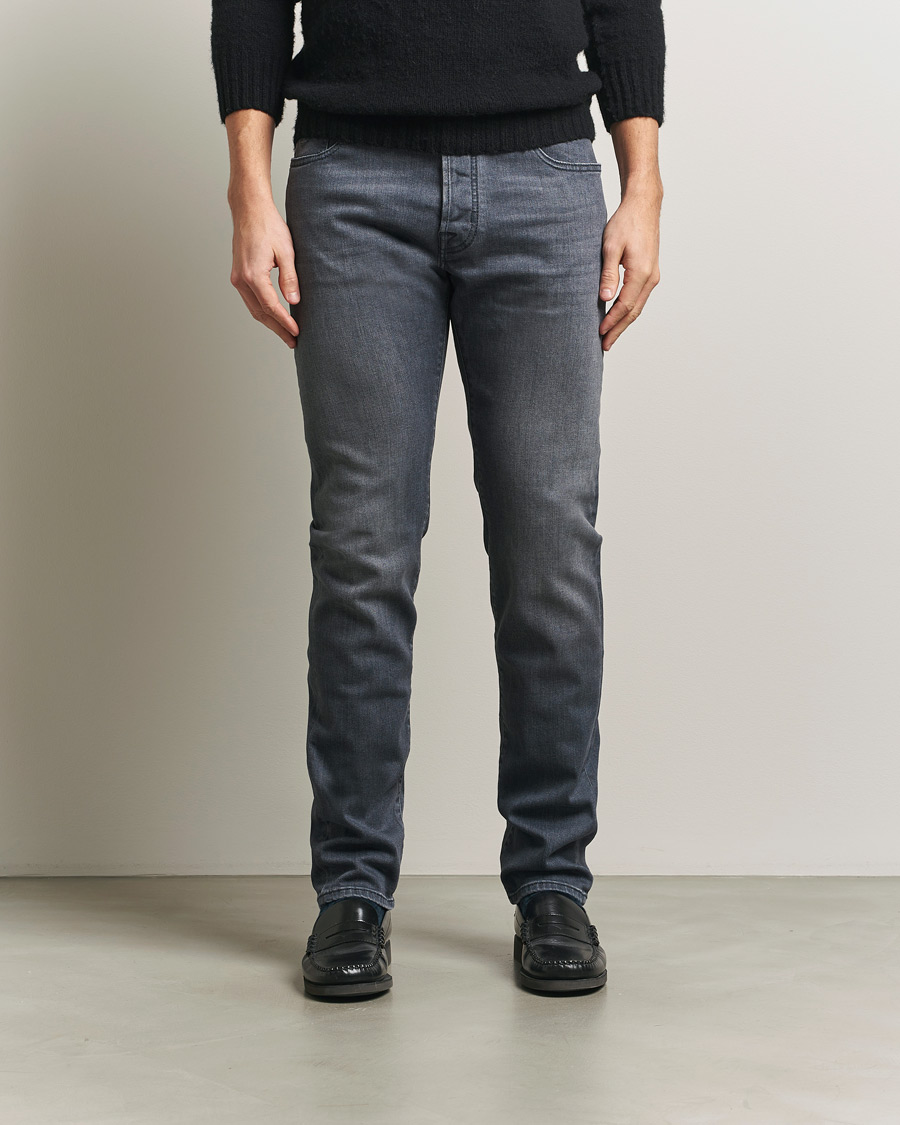 Herren | Jeans | Jacob Cohën | Bard Slim Fit Stretch Jeans Mid Grey