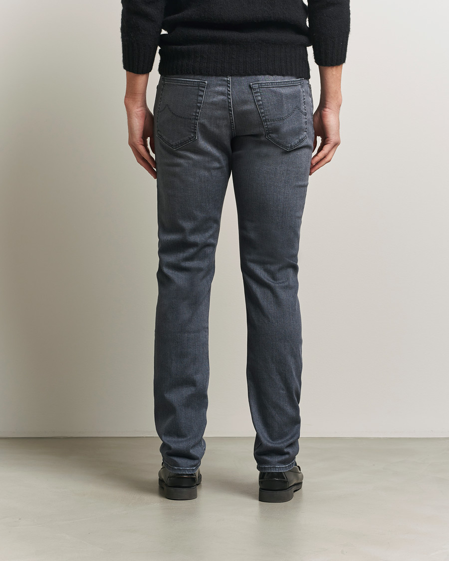 Herren | Jeans | Jacob Cohën | Bard Slim Fit Stretch Jeans Mid Grey