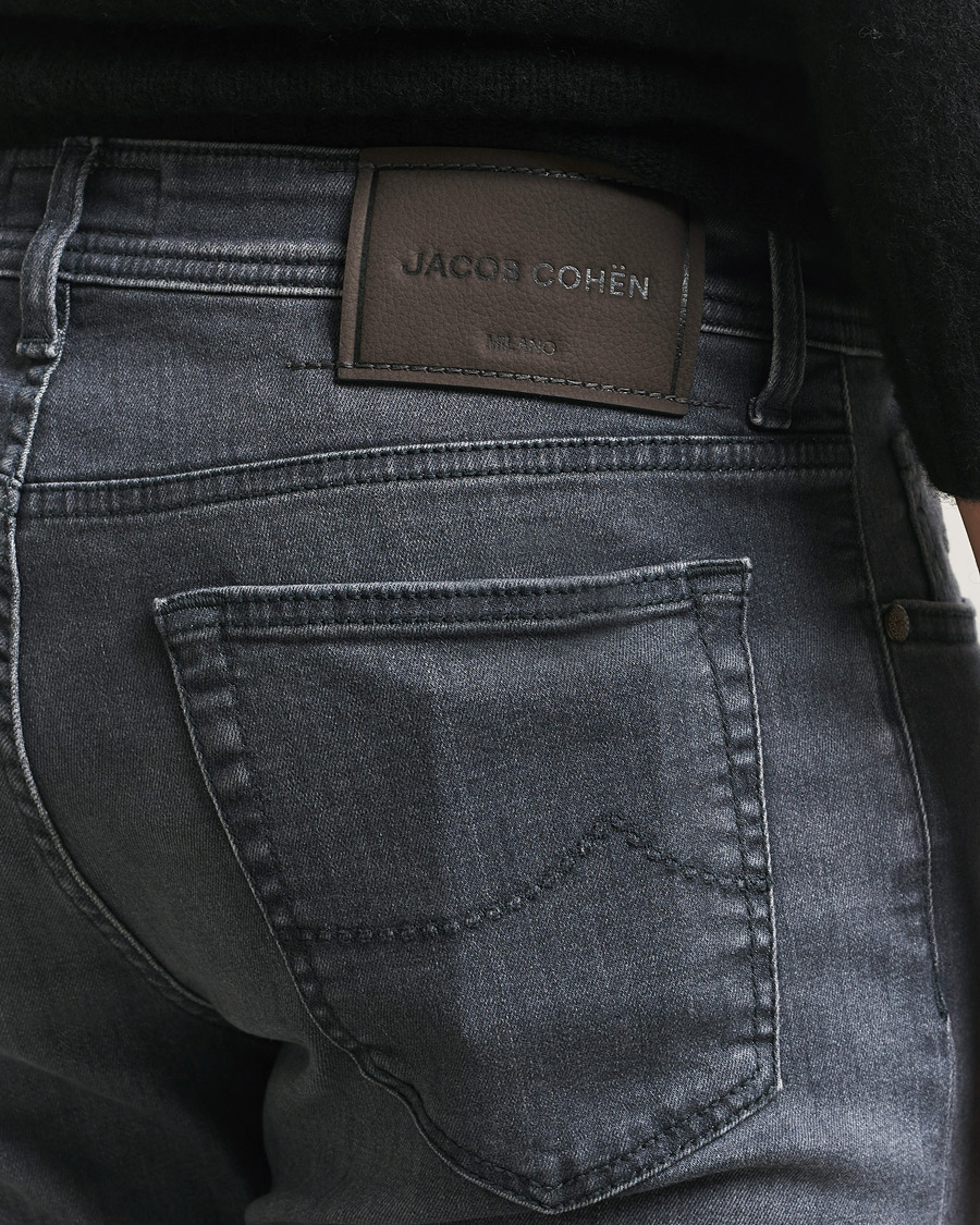 Herren | Hosen | Jacob Cohën | Bard Slim Fit Stretch Jeans Mid Grey
