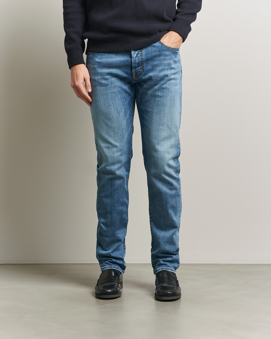 Herren | Hosen | Jacob Cohën | Bard Slim Fit Stretch Jeans Light Blue