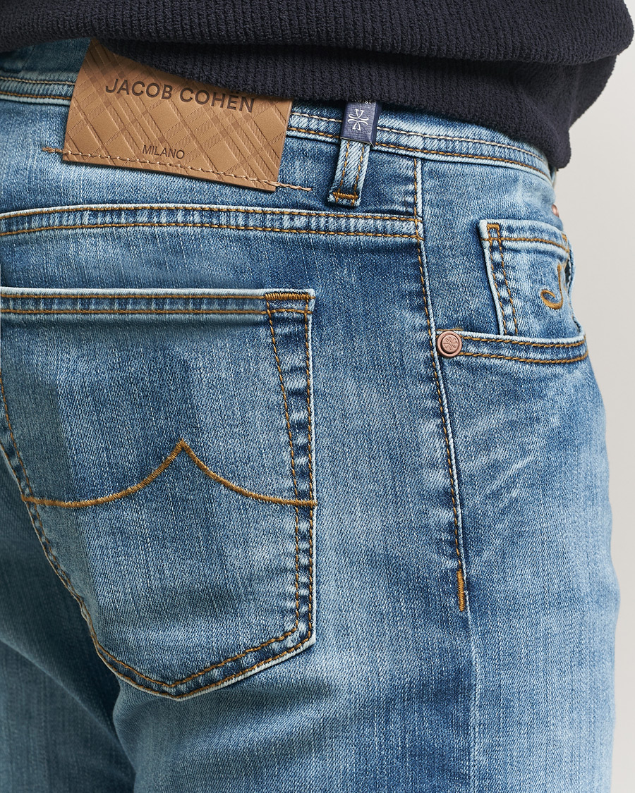 Herren | Hosen | Jacob Cohën | Bard Slim Fit Stretch Jeans Light Blue