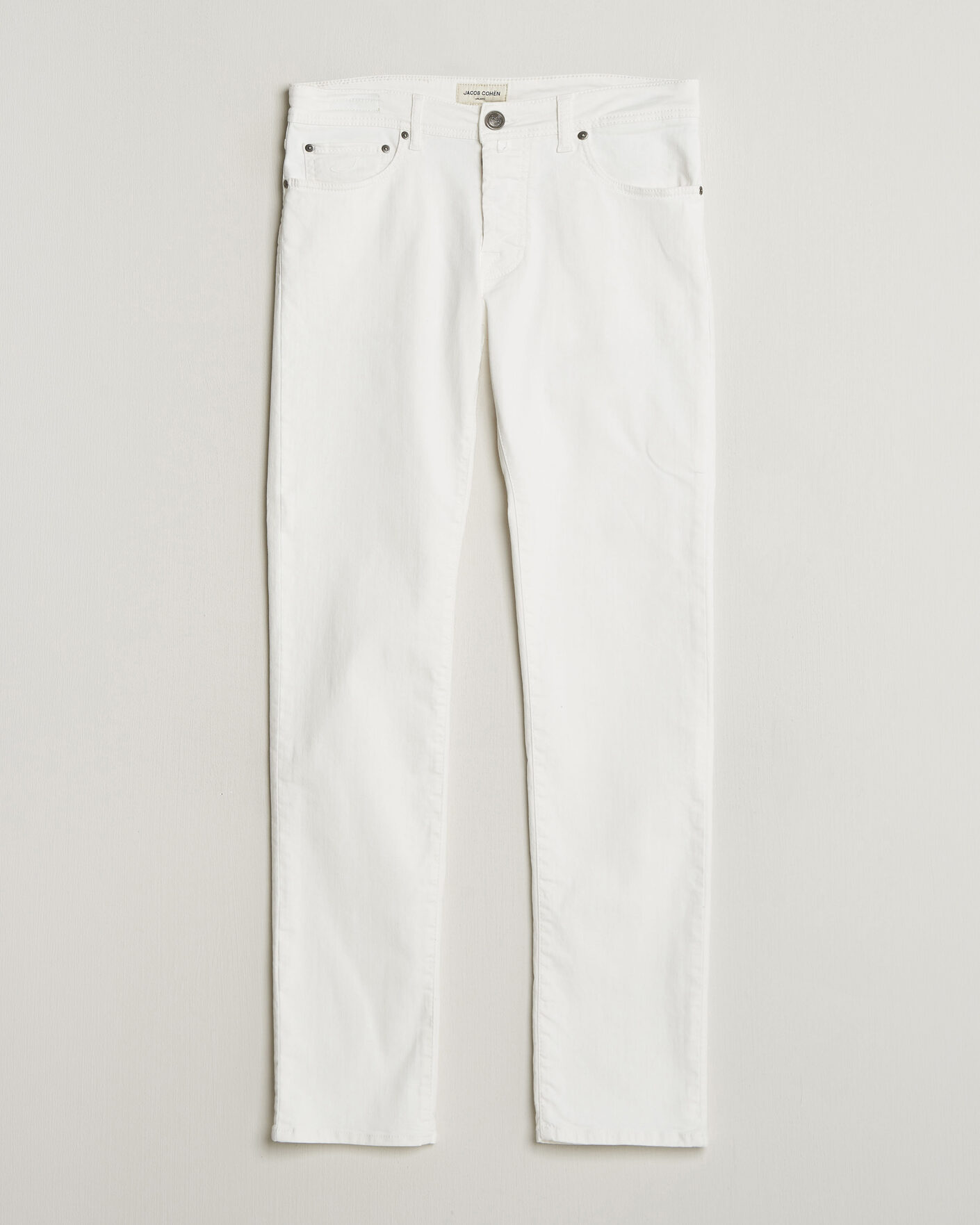 Herren | Jeans | Jacob Cohën | Bard Slim Fit Bull Stretch Jeans White