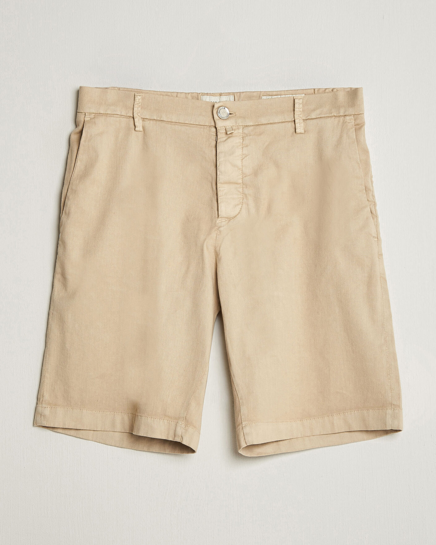 Herren | Shorts | Jacob Cohën | George Stretch Linen Shorts Beige