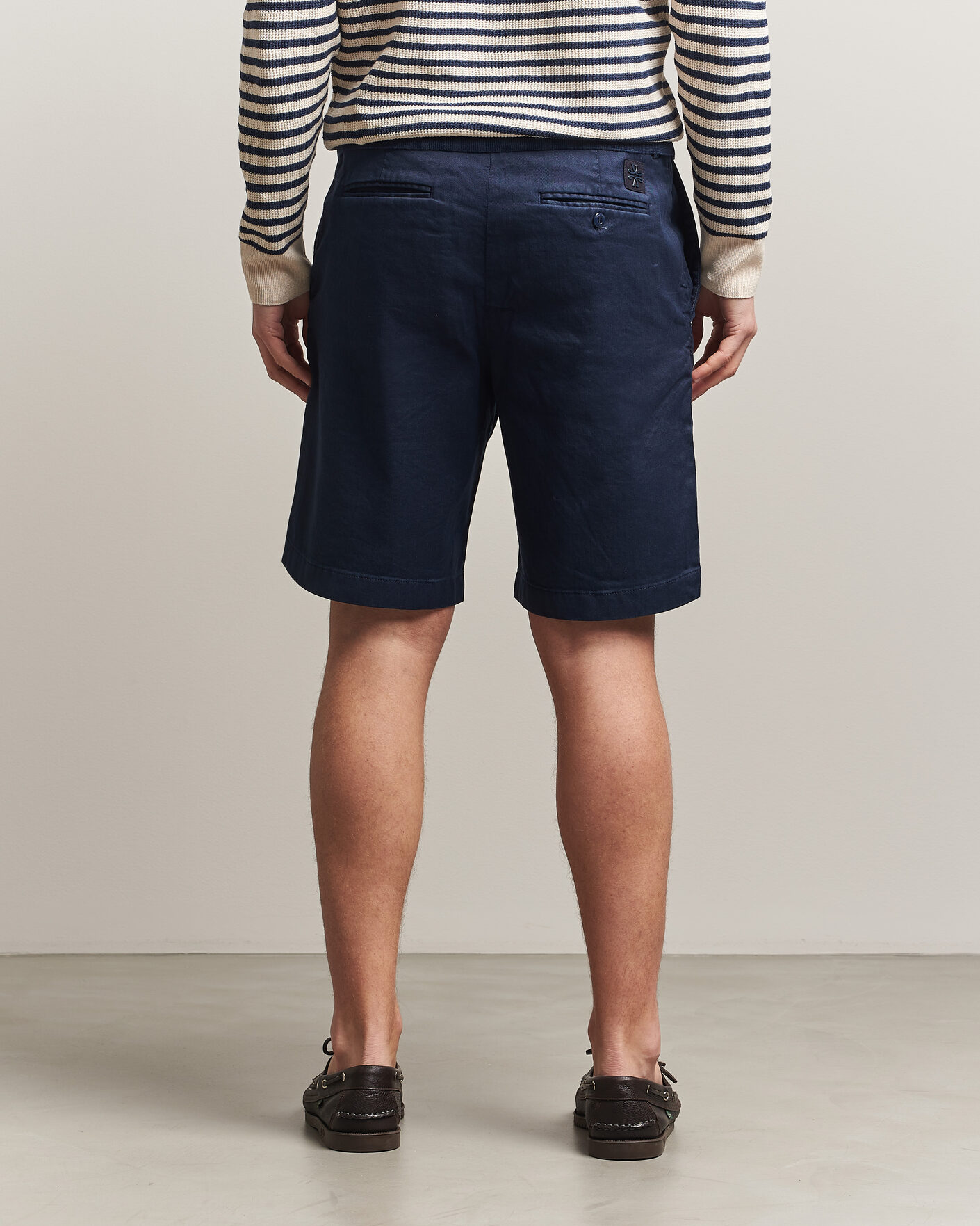 Herren | Shorts | Jacob Cohën | George Stretch Linen Shorts Navy
