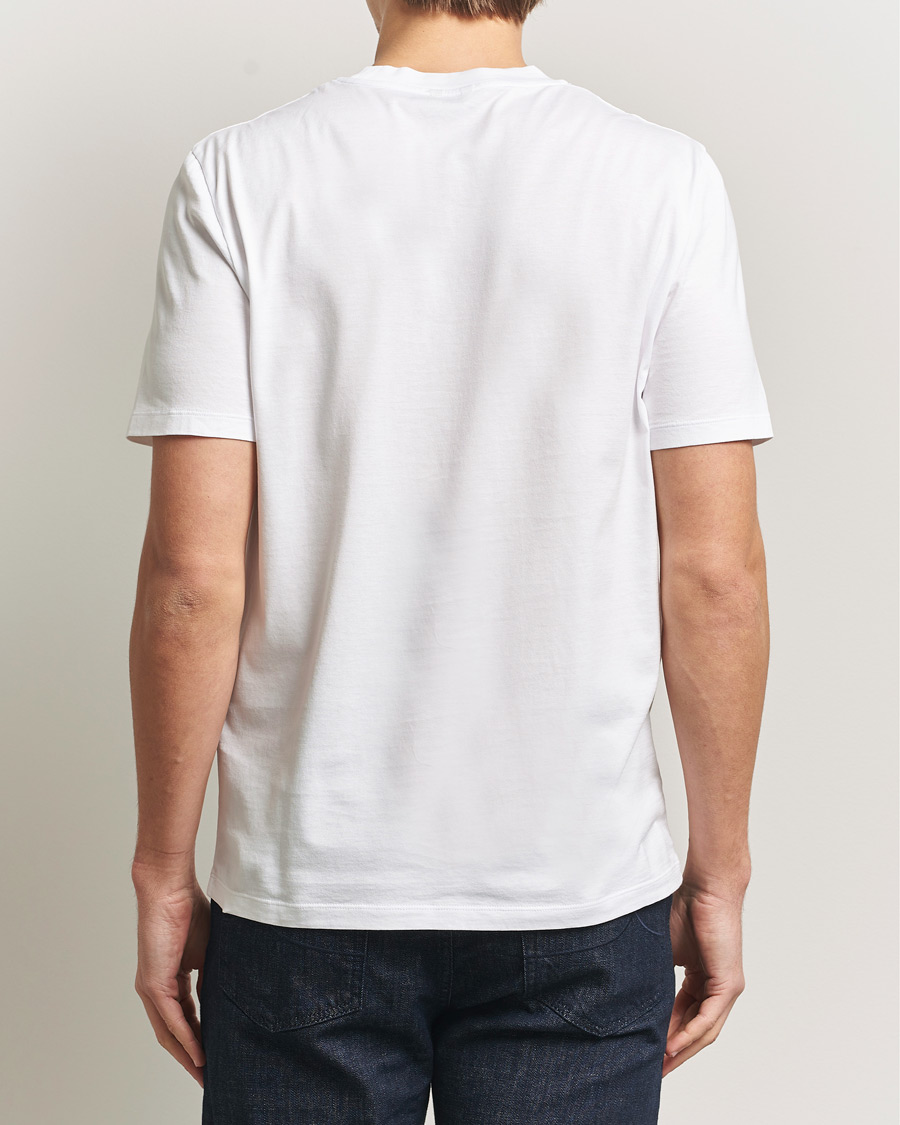 Herren | T-Shirts | Jacob Cohën | Cotton Logo T-Shirt White