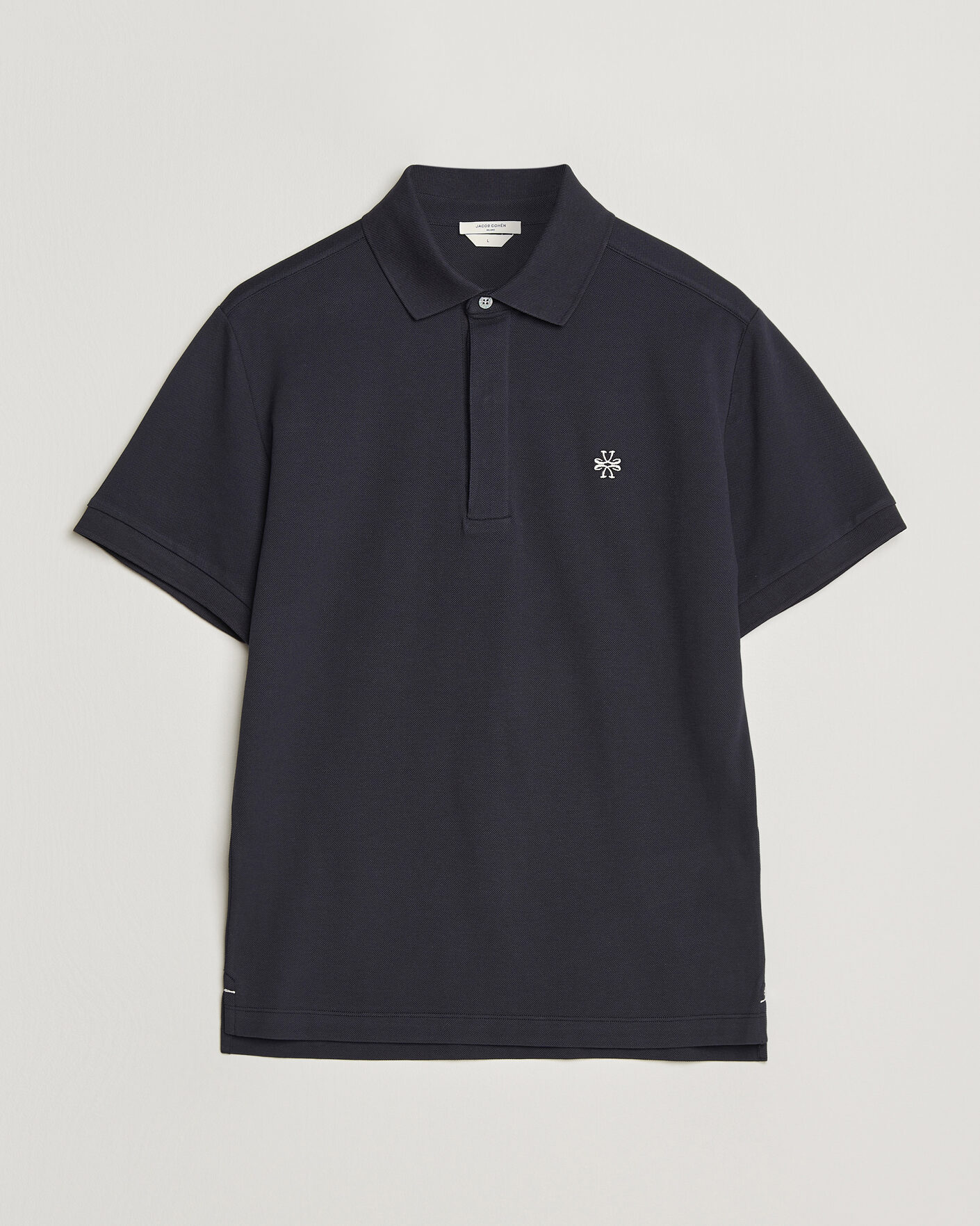 Herren | Poloshirts | Jacob Cohën | Cotton Polo Piquet Navy Blue