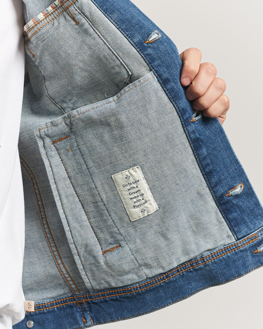 Herren | Jacken | Jacob Cohën | Denim Trucker Jacket Mid Blue