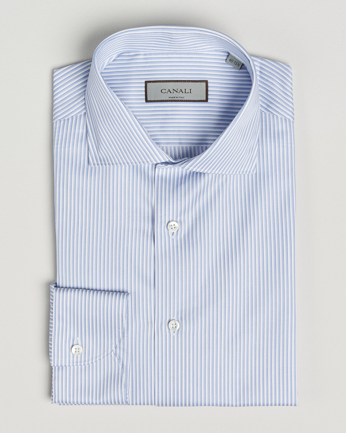 Herren | Hemden | Canali | Slim Fit Impeccabile Shirt Blue Stripe