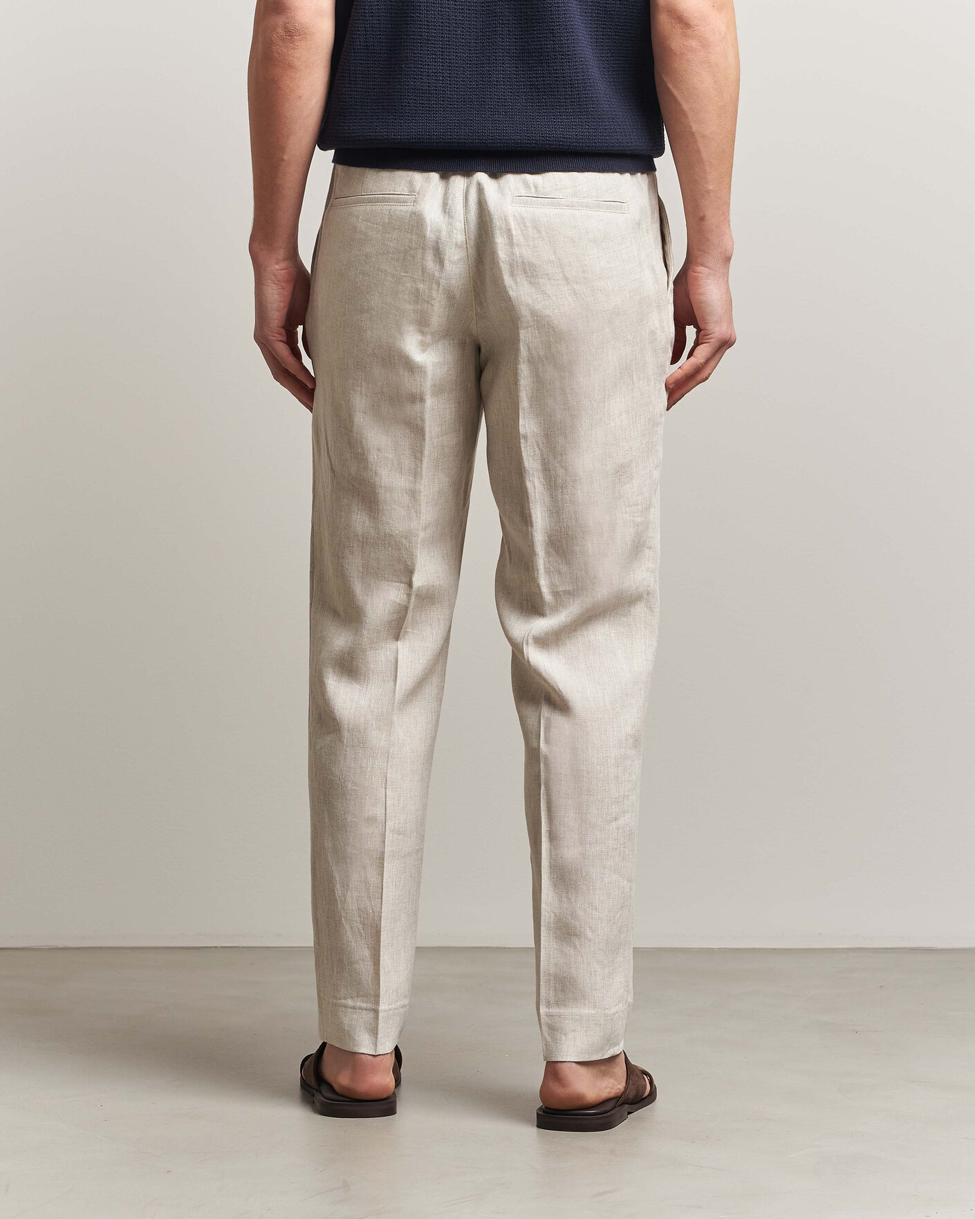Herren | Hosen | J.Lindeberg | Soren Drape Linen Pants Moonbeam