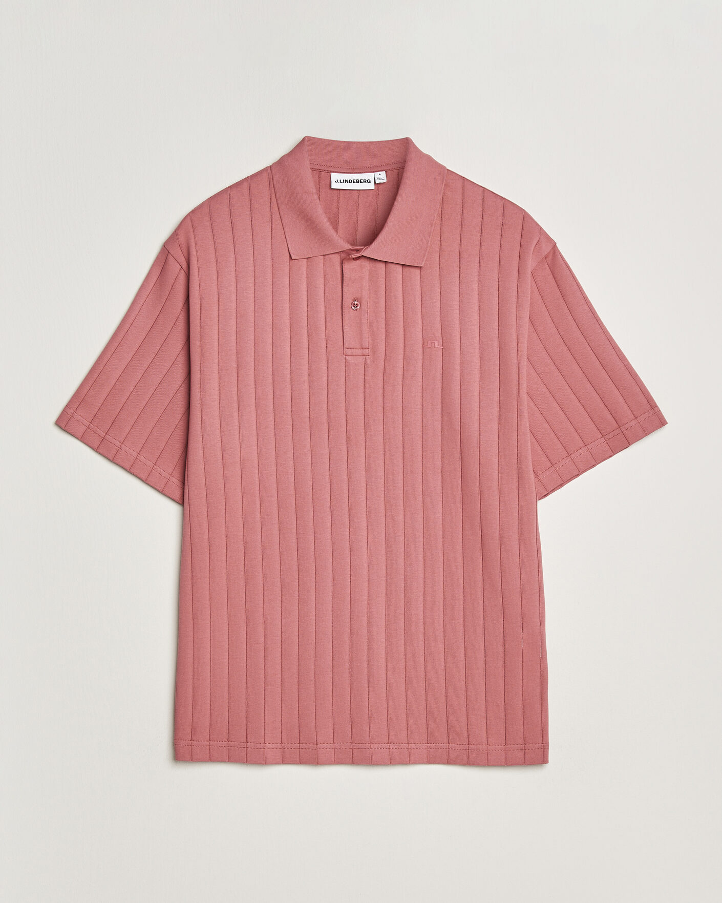 Herren | Poloshirts | J.Lindeberg | Simon Striped Polo Withered Rose