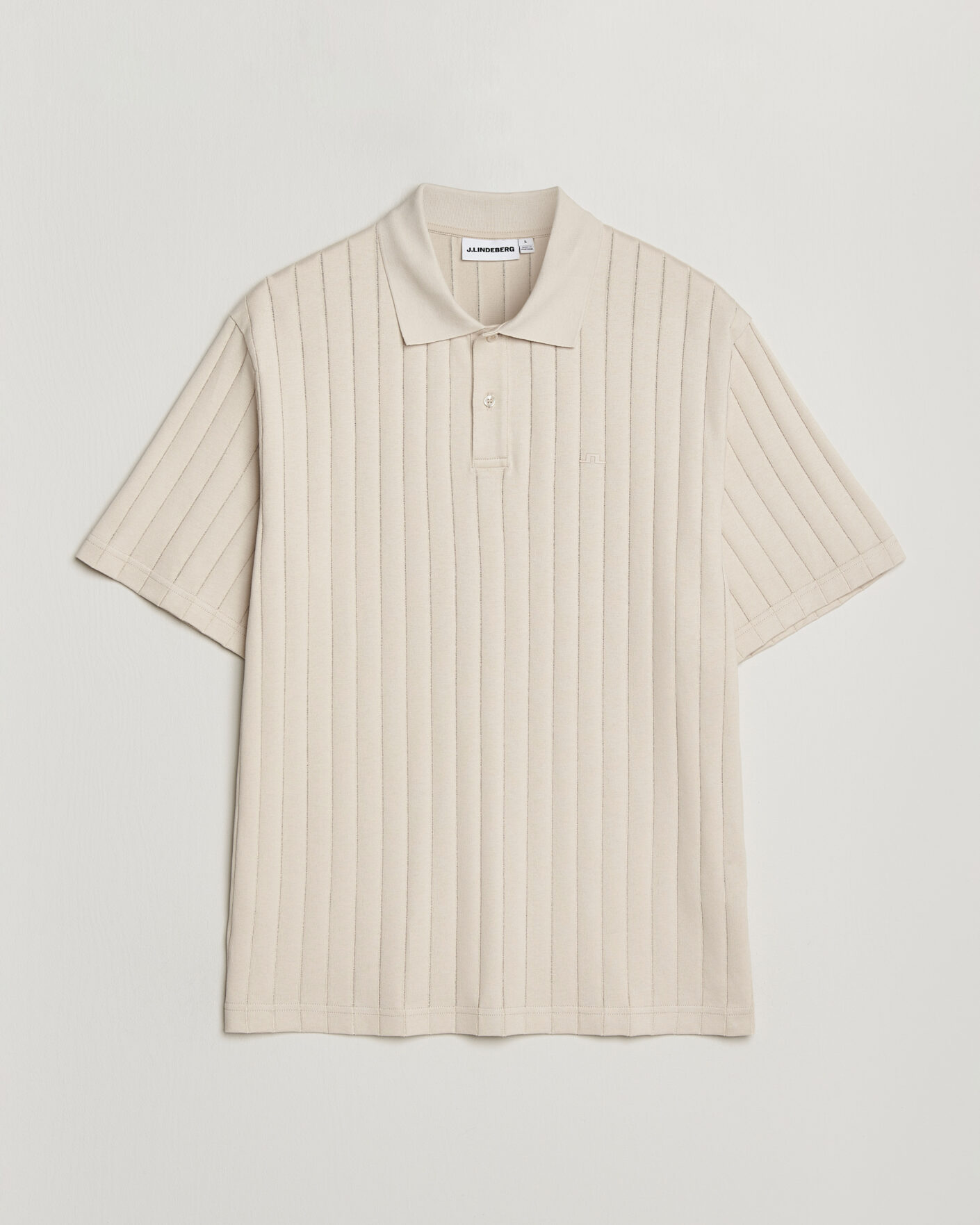 Herren | Poloshirts | J.Lindeberg | Simon Striped Polo Moonbeam