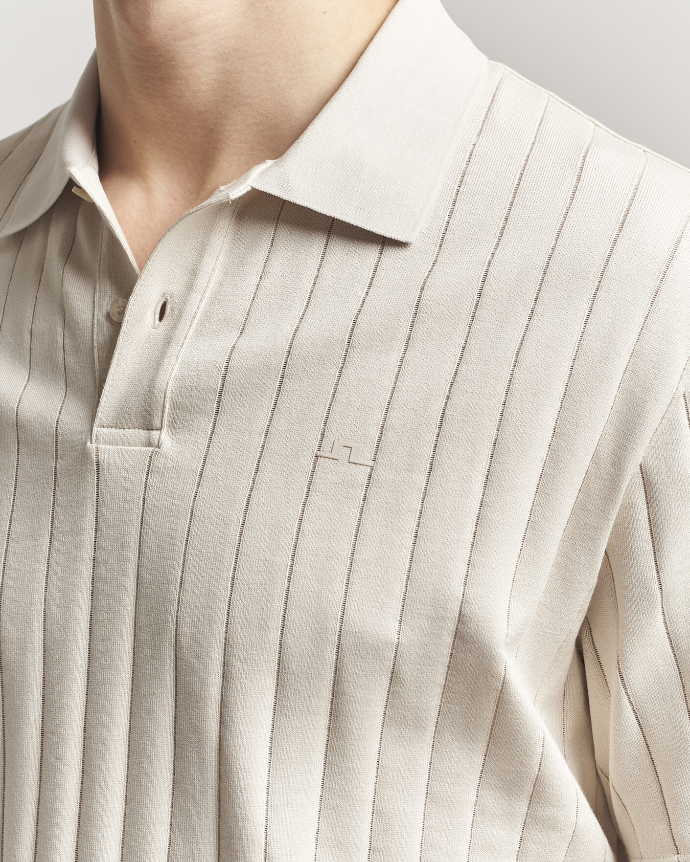 Herren | Poloshirts | J.Lindeberg | Simon Striped Polo Moonbeam