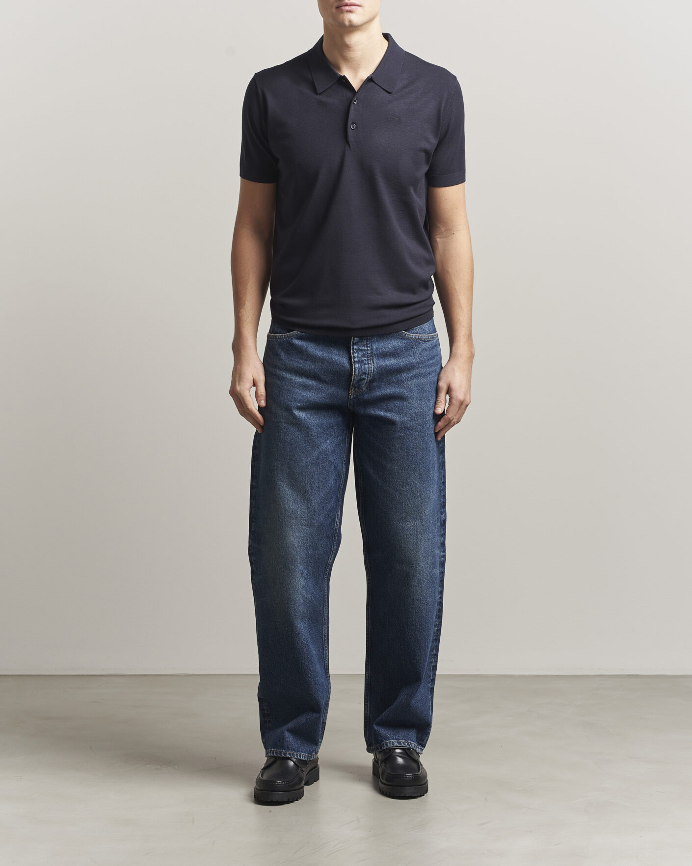 Herren | Poloshirts | J.Lindeberg | Ridge Knitted Polo JL Navy