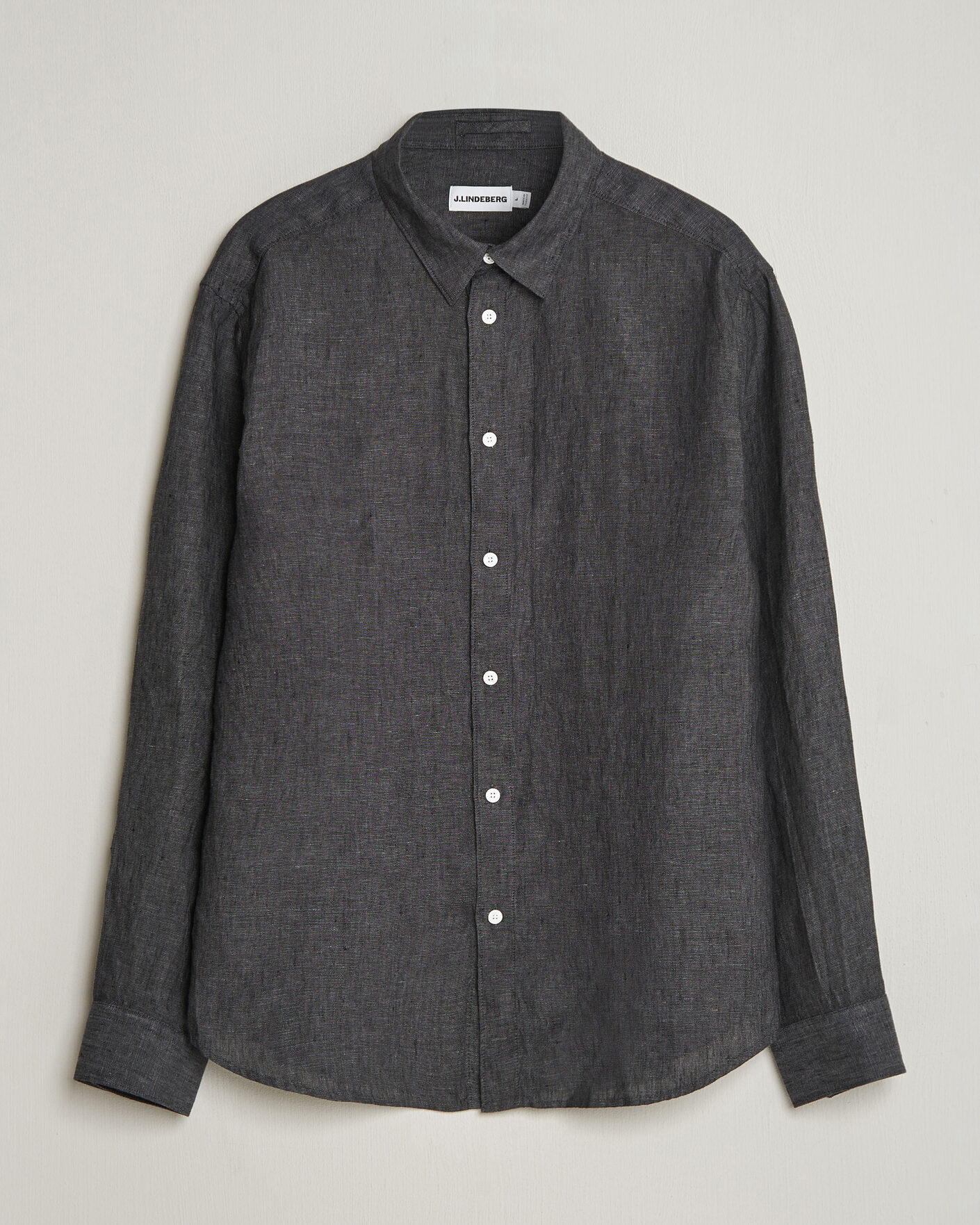 Herren | Hemden | J.Lindeberg | Marlon Linen Melange Shirt Black