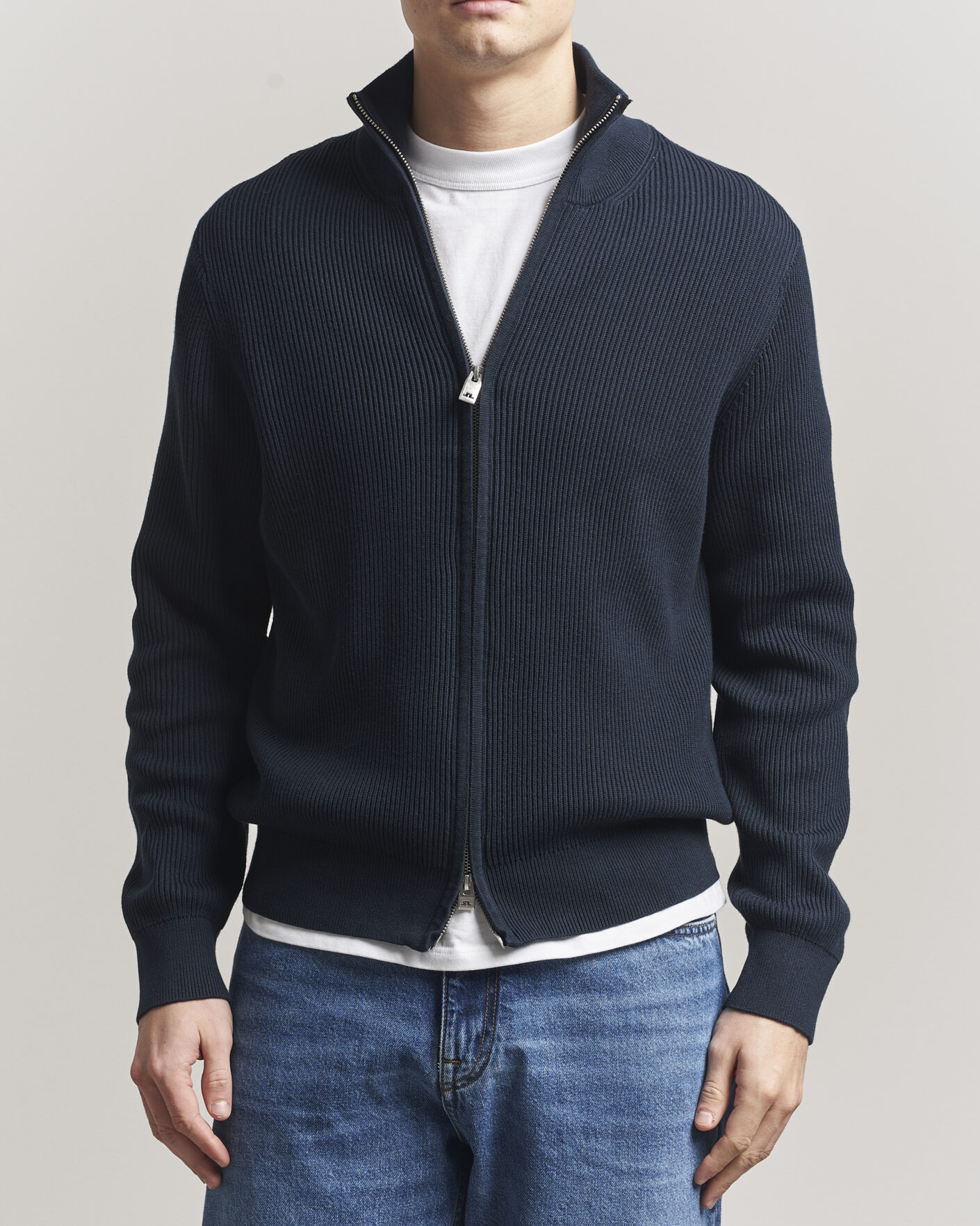 Herren | Pullover | J.Lindeberg | Alexis Full Zip Cardigan JL Navy