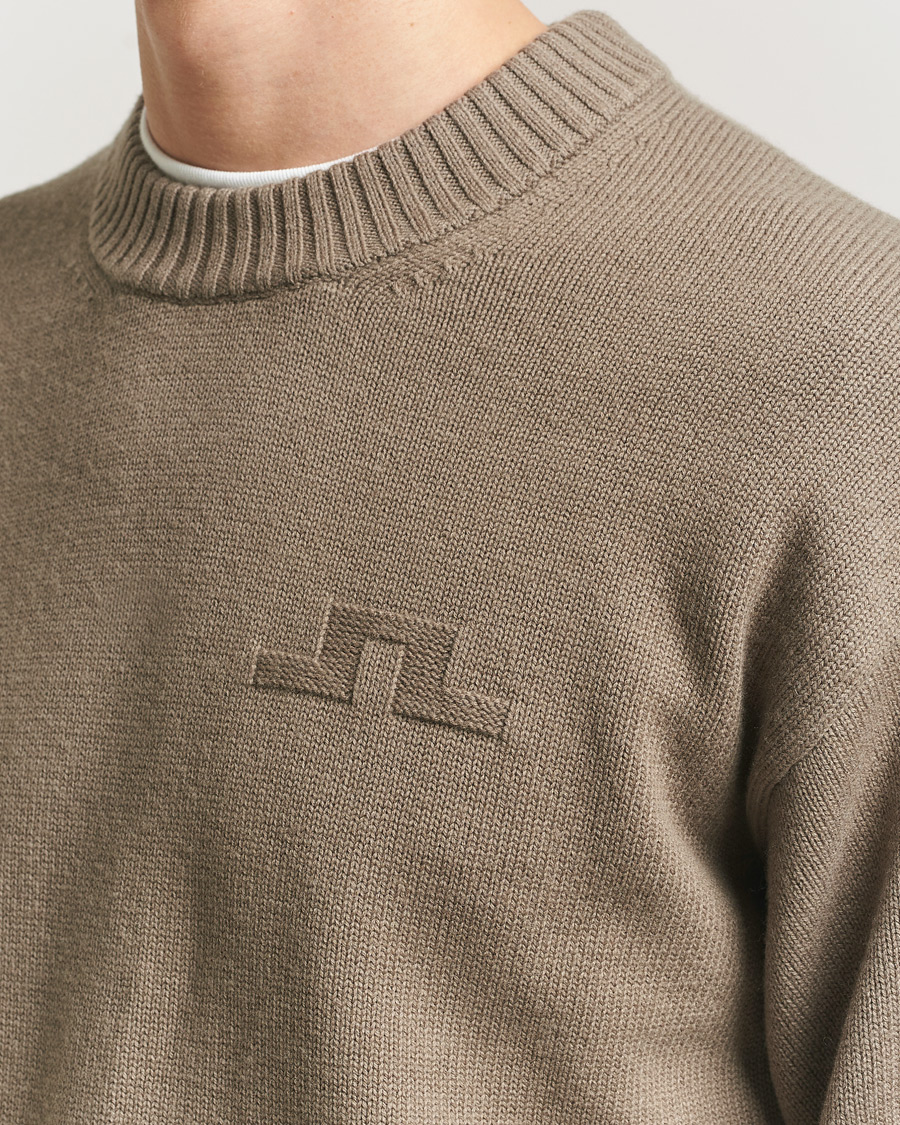 Herren | Pullover | J.Lindeberg | Eddy Cotton Wool Crew Neck Brindle