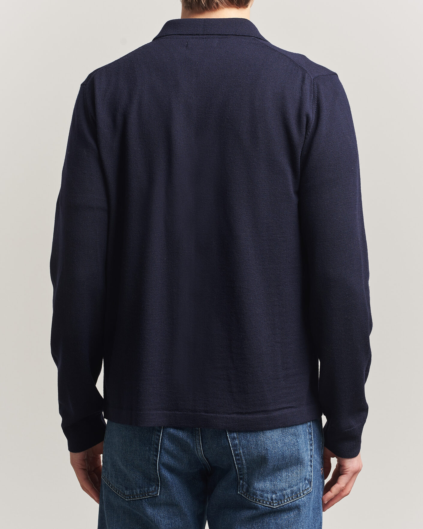 Herren | Pullover | J.Lindeberg | Kaleb Merino Cardigan JL Navy