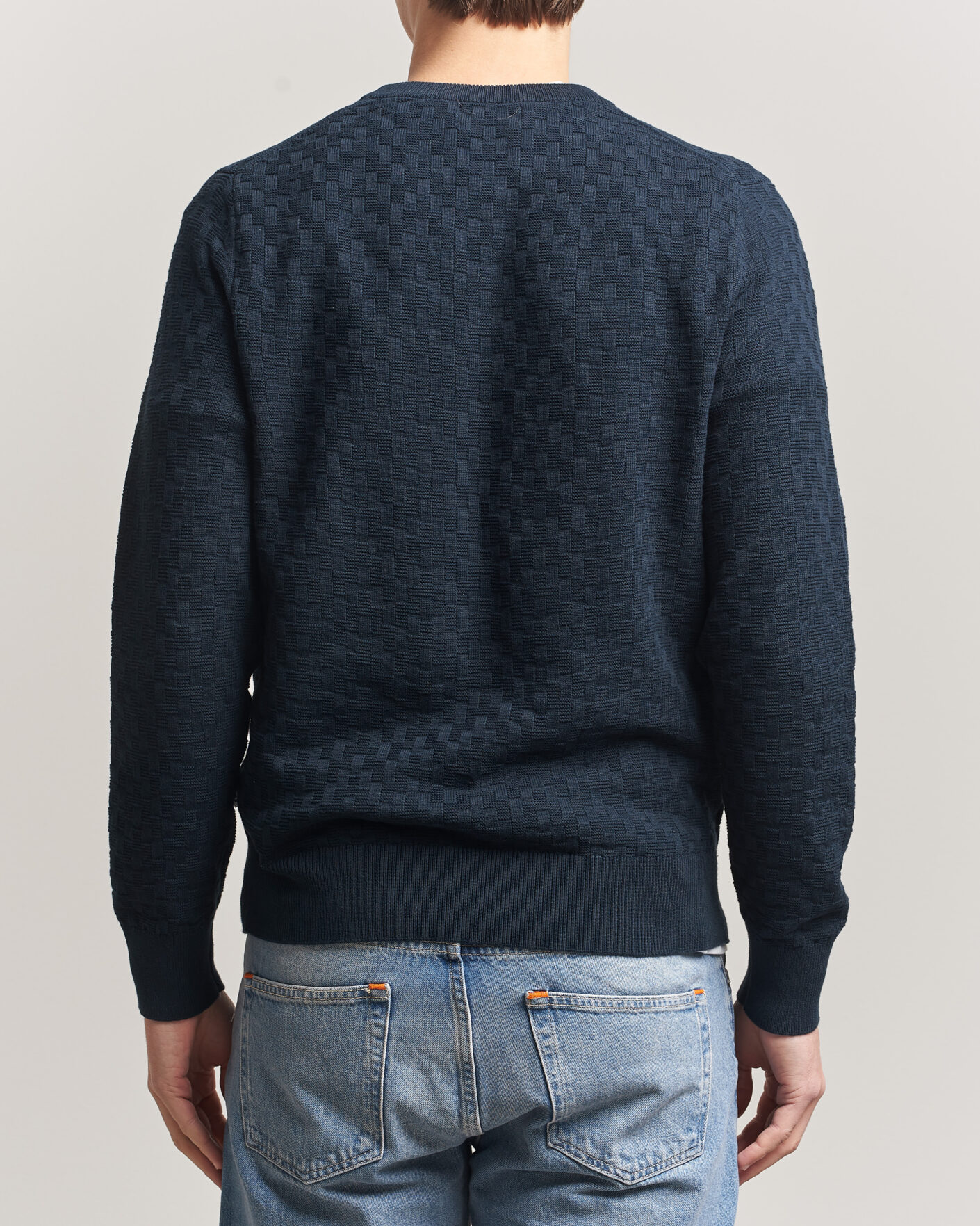 Herren | Pullover | J.Lindeberg | Arthur Knit Cotton Sweater JL Navy