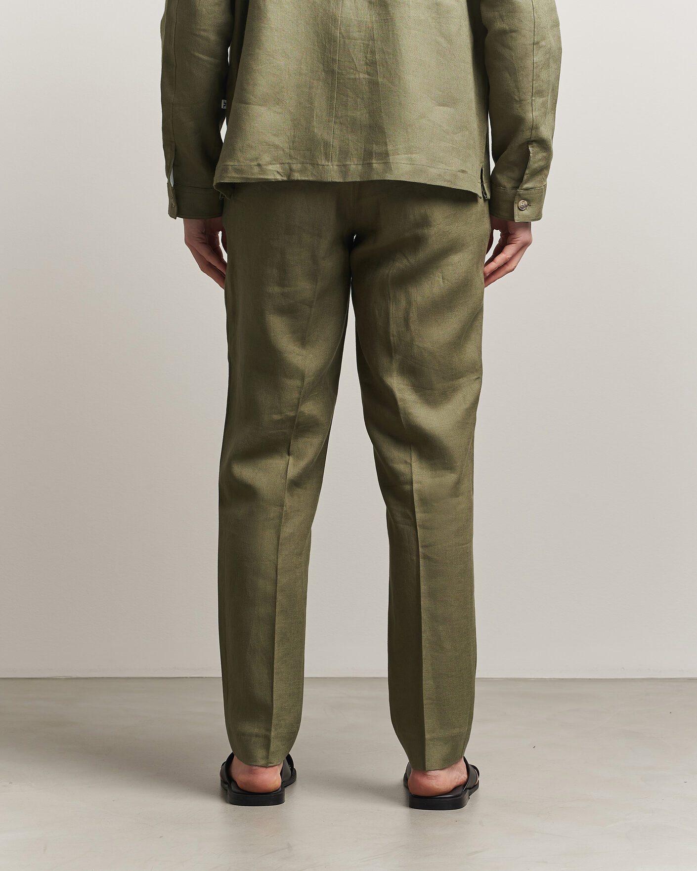 Herren | Hosen | J.Lindeberg | Soren Drape Linen Pants Kalamata