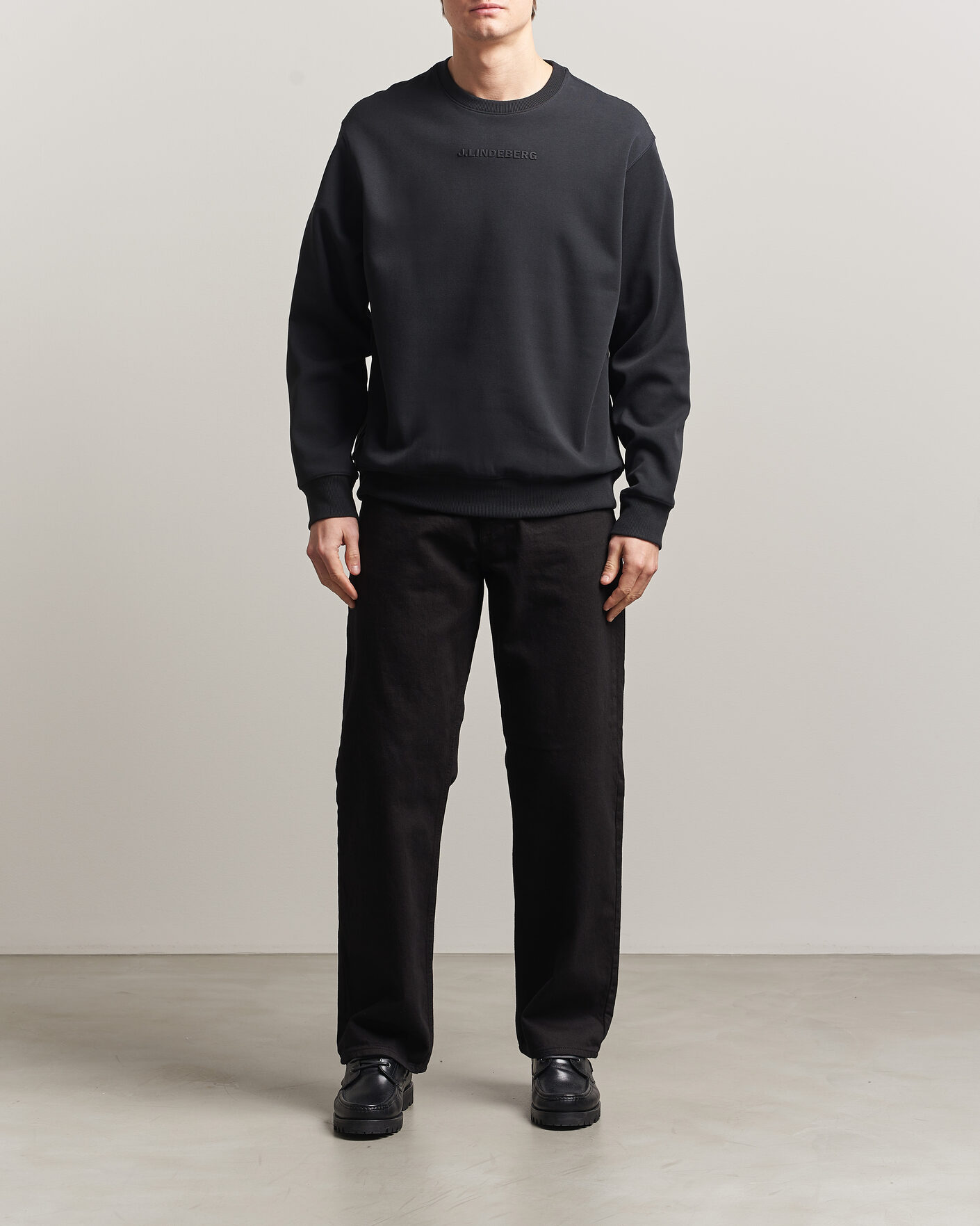 Herren | Pullover | J.Lindeberg | Club Crew Neck Black