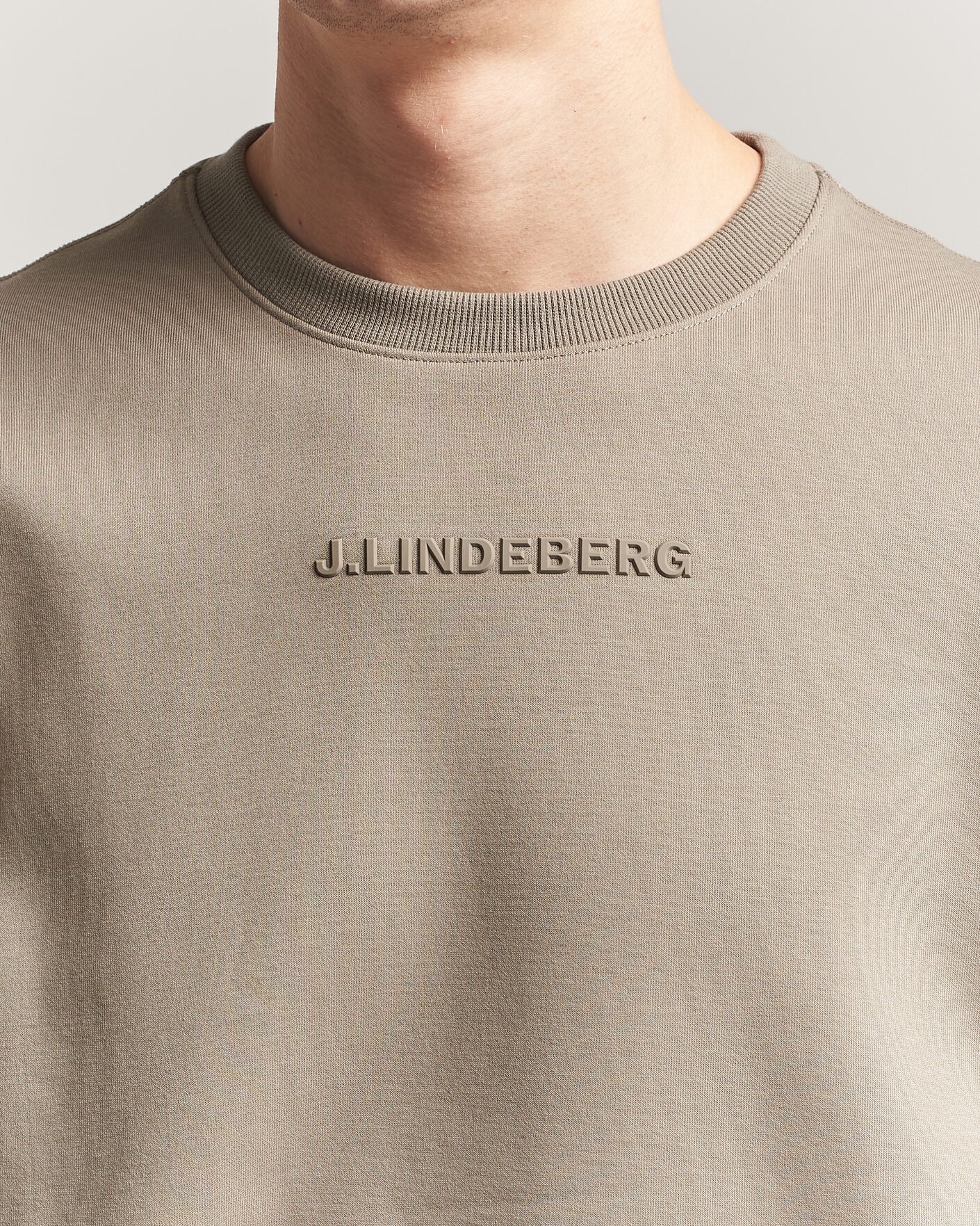 Herren | Pullover | J.Lindeberg | Club Crew Neck Brindle