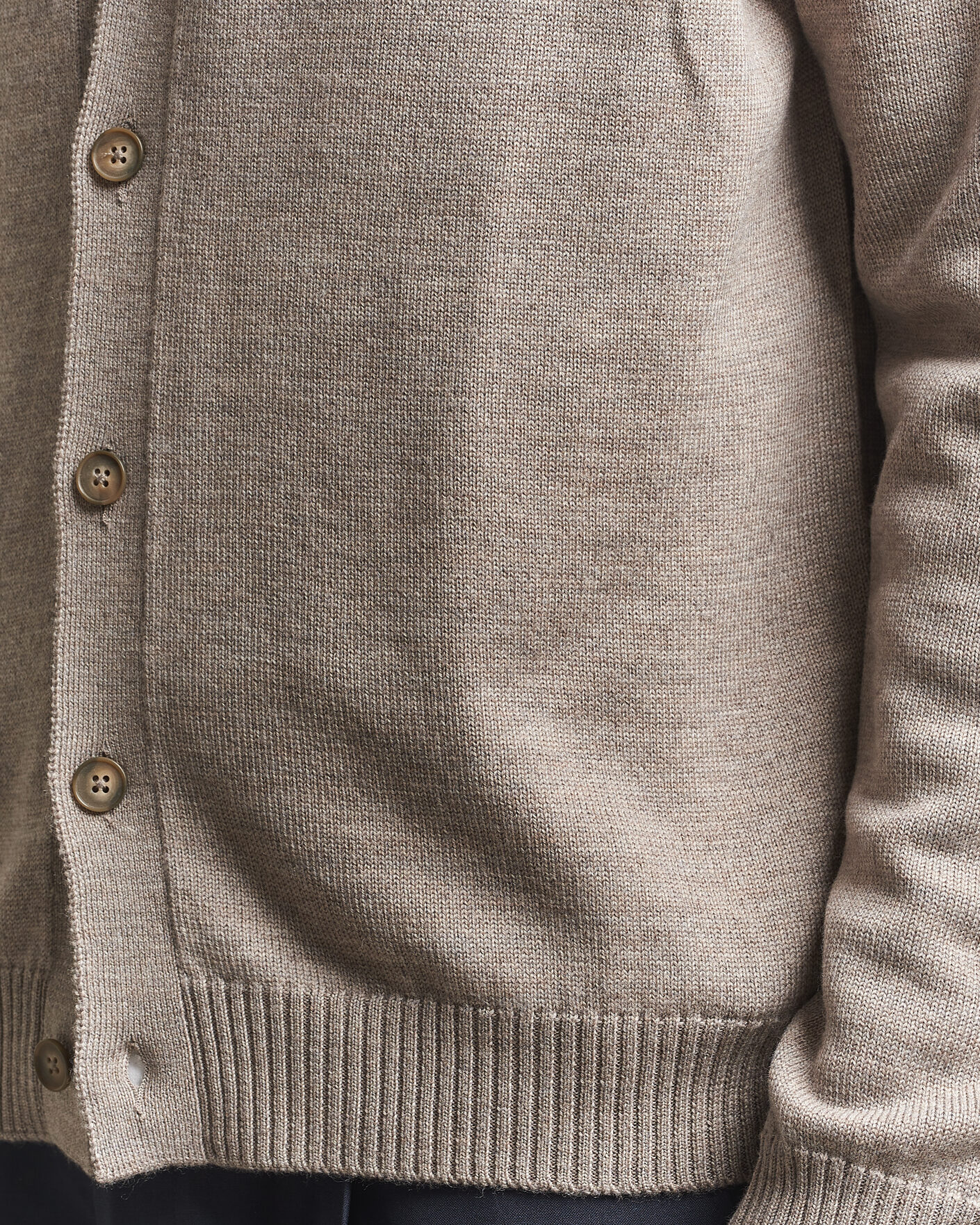 Herren | Pullover | J.Lindeberg | Jared Merino Cardigan Brindle Melange