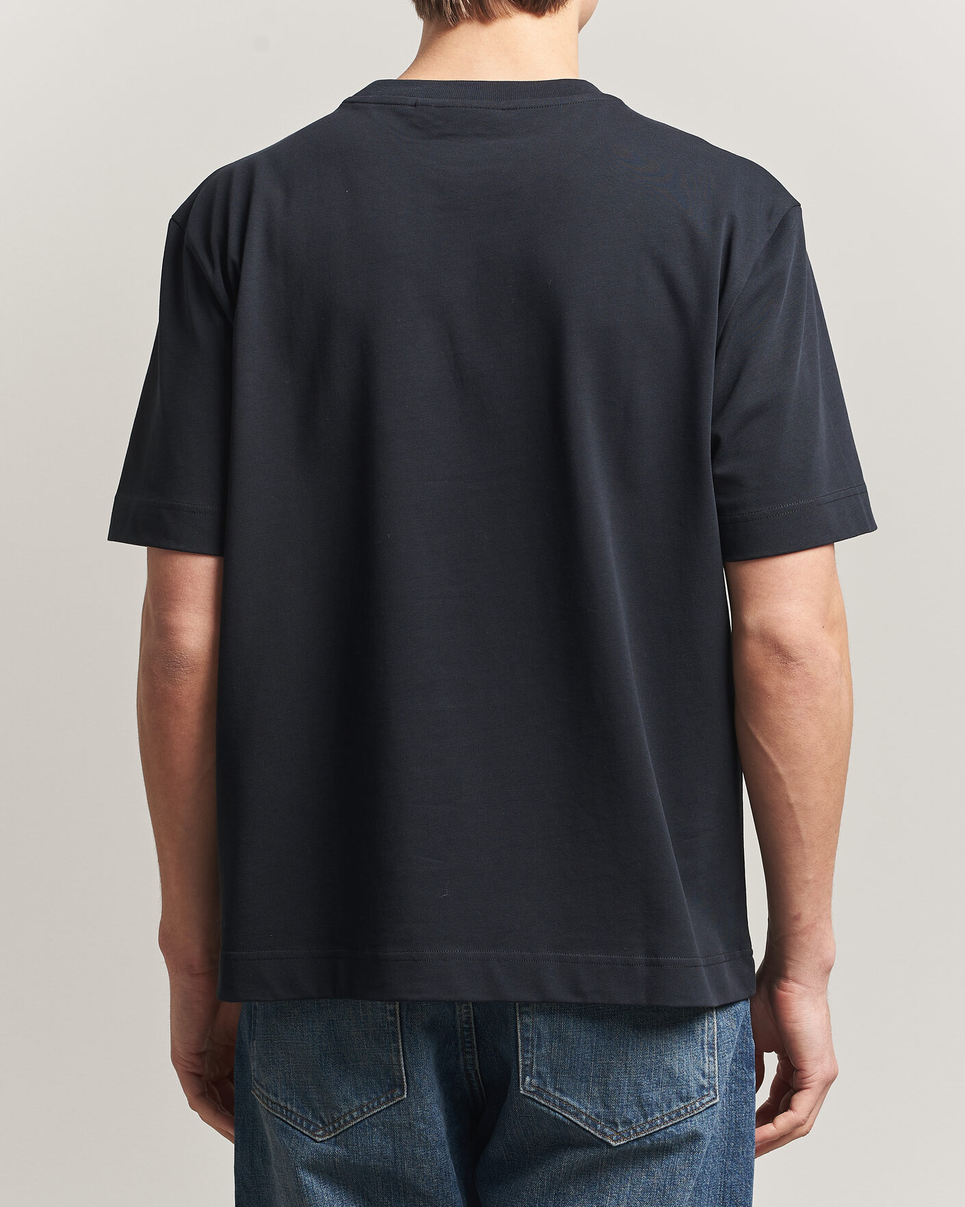 Herren | T-Shirts | J.Lindeberg | Hale Heavy Logo T-Shirt Black