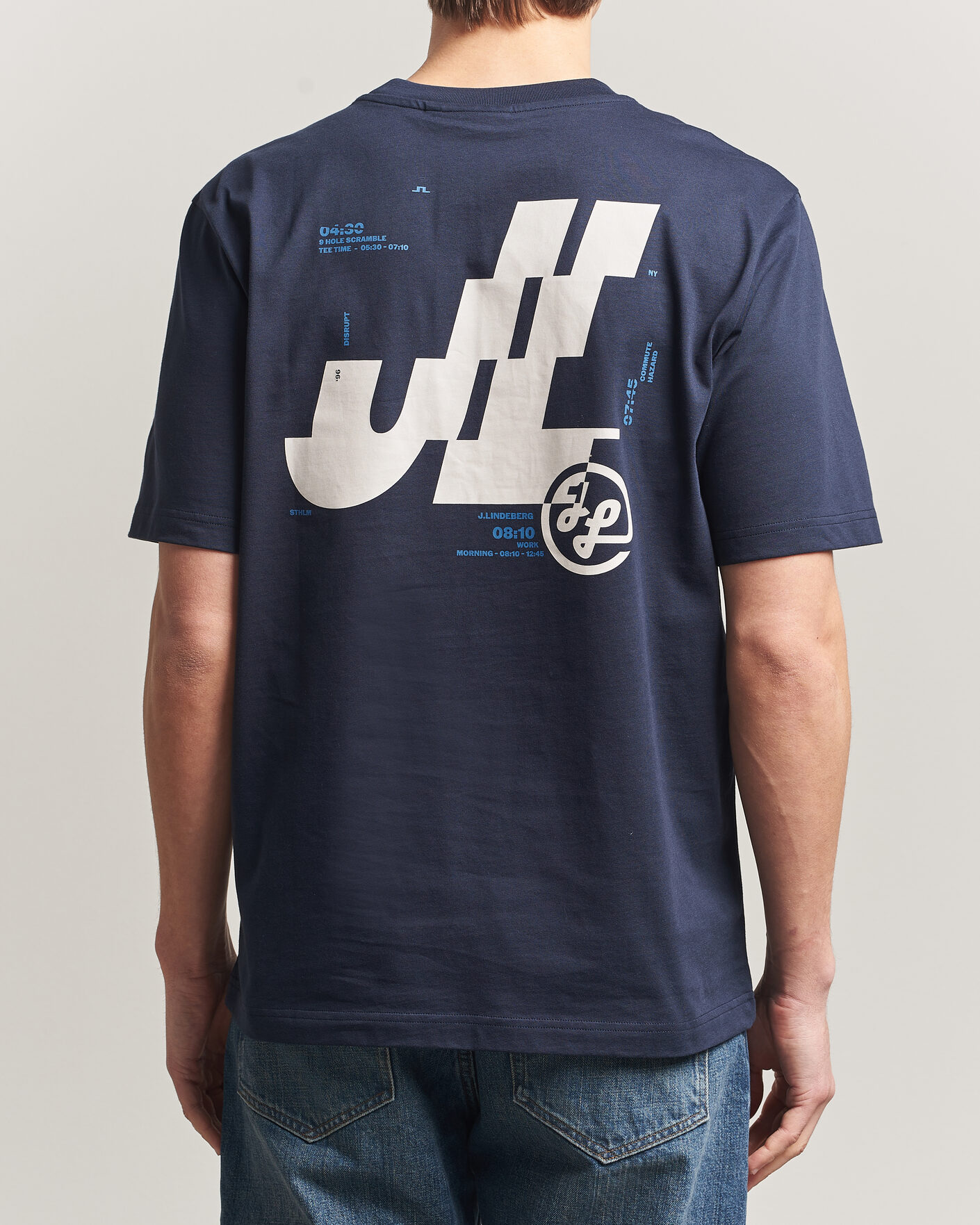 Herren | T-Shirts | J.Lindeberg | Parcie T-Shirt JL Navy