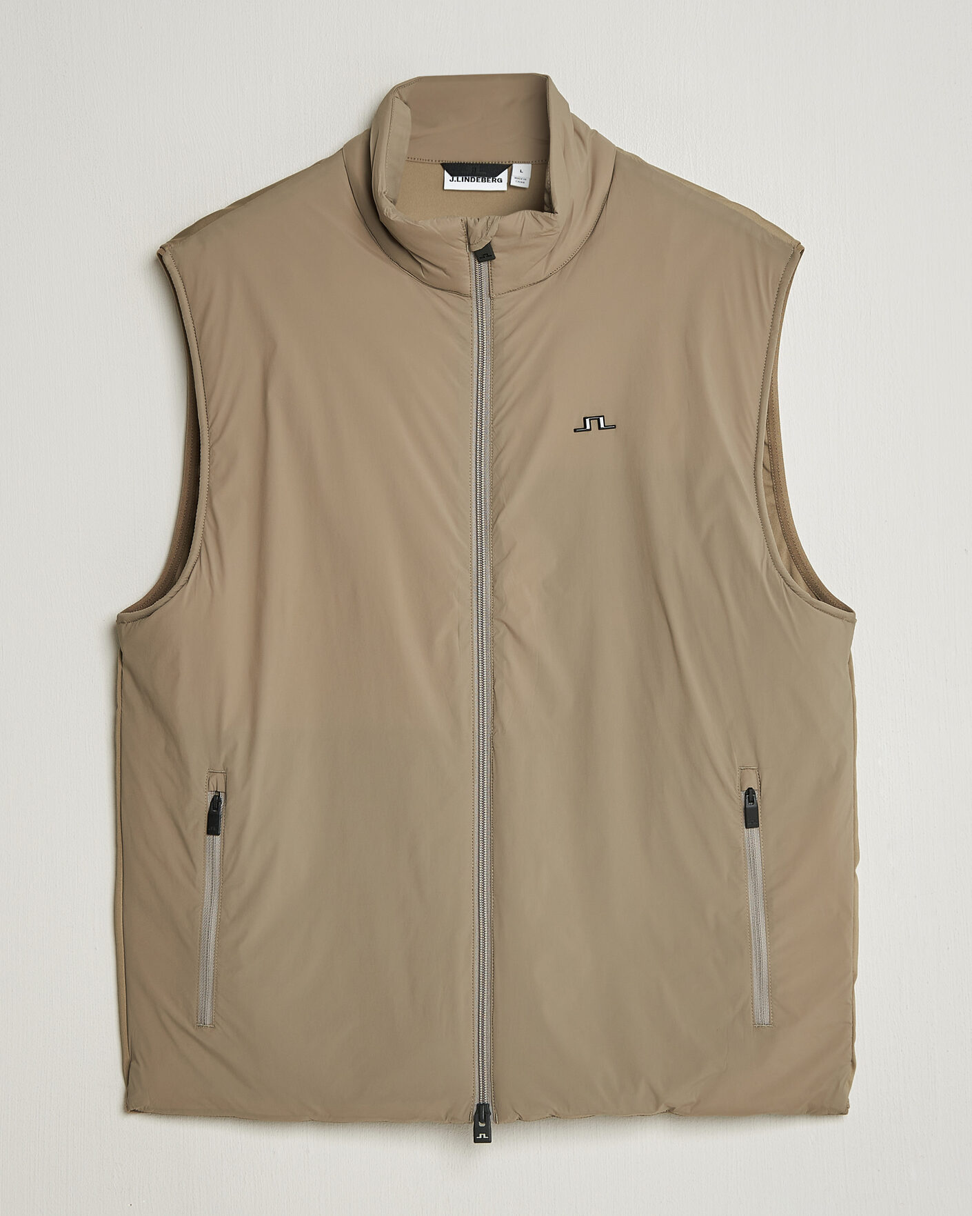 Herren | Westen | J.Lindeberg | Timor Hybrid Vest Brindle