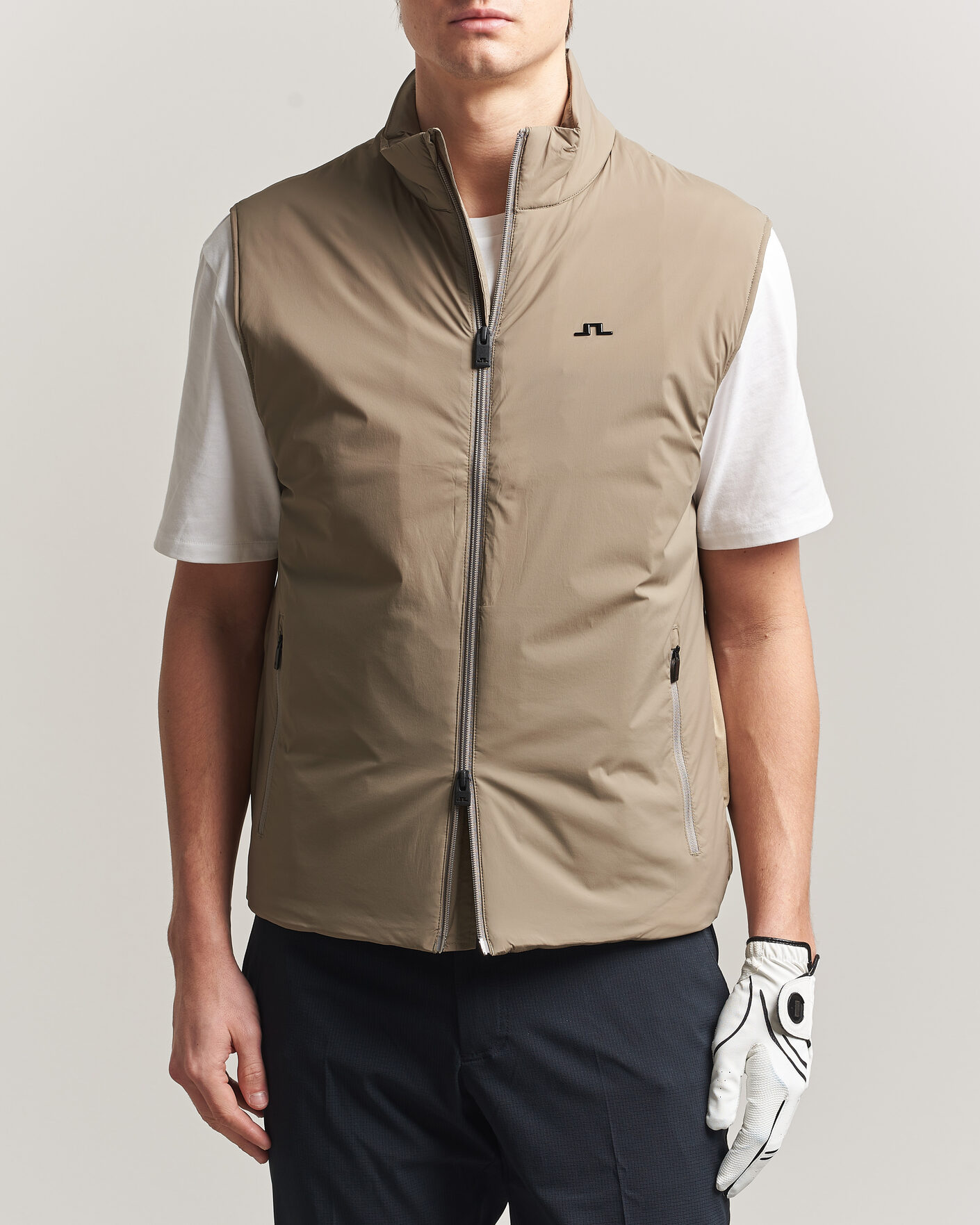 Herren | Westen | J.Lindeberg | Timor Hybrid Vest Brindle