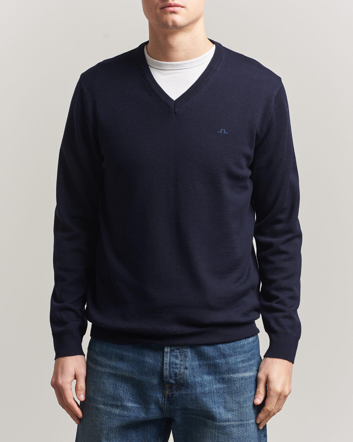 Herren | Pullover | J.Lindeberg | Lymann Merino V-Neck Pullover JL Navy