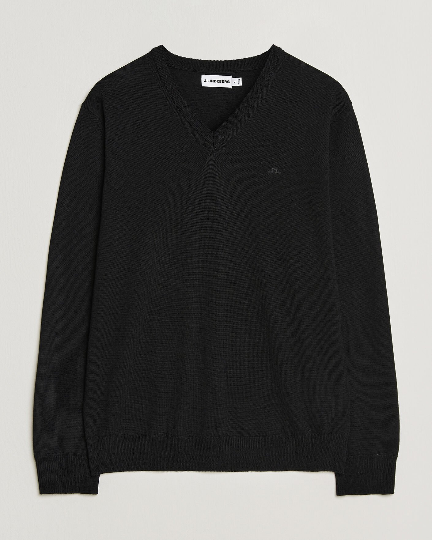 Herren | Pullover | J.Lindeberg | Lymann Merino V-Neck Pullover Black