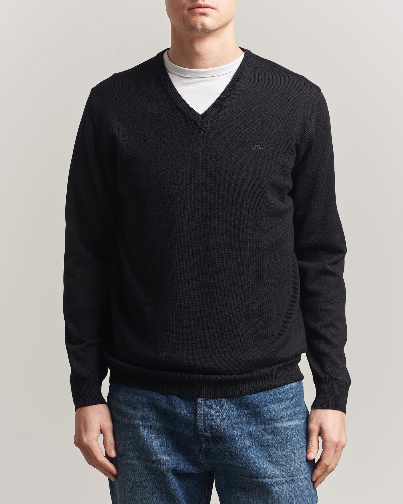 Herren | Pullover | J.Lindeberg | Lymann Merino V-Neck Pullover Black