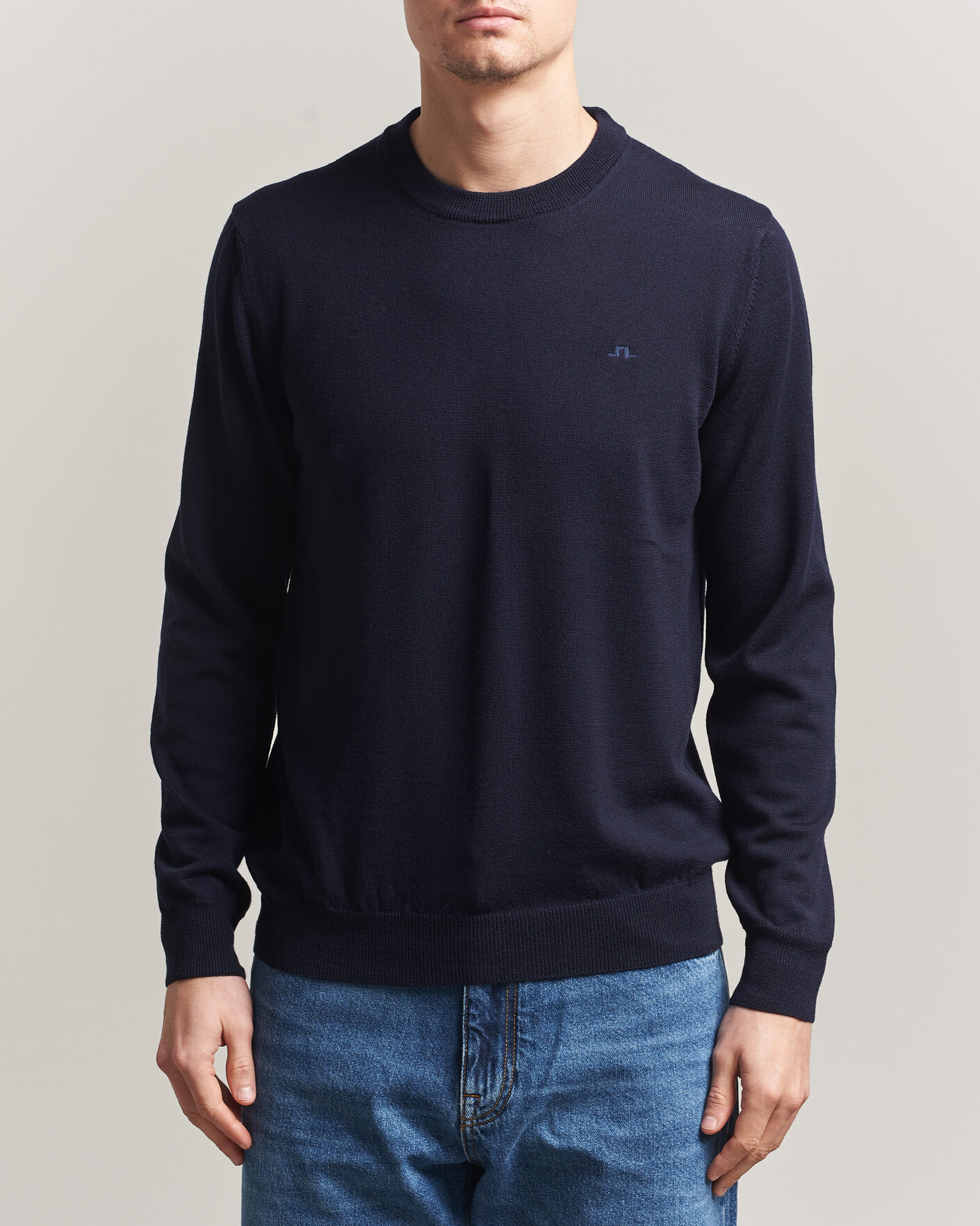 Herren | Pullover | J.Lindeberg | Keane Merino Crew Neck Pullover JL Navy
