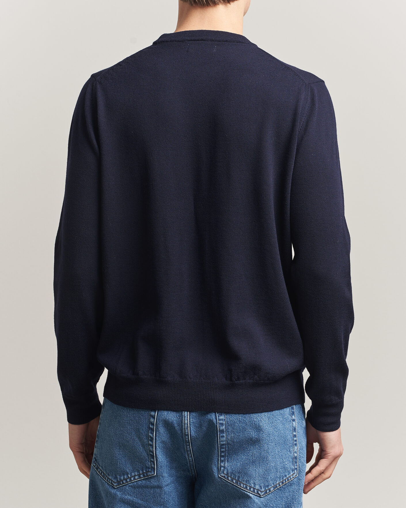 Herren | Pullover | J.Lindeberg | Keane Merino Crew Neck Pullover JL Navy
