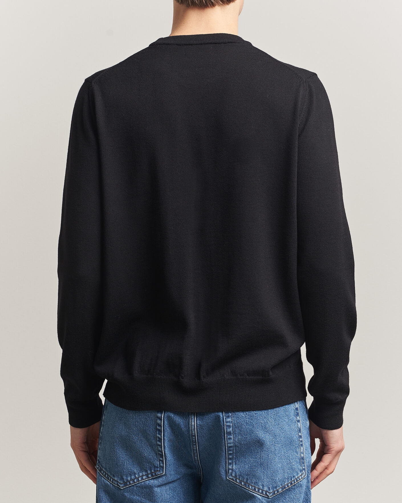 Herren | Pullover | J.Lindeberg | Keane Merino Crew Neck Pullover Black