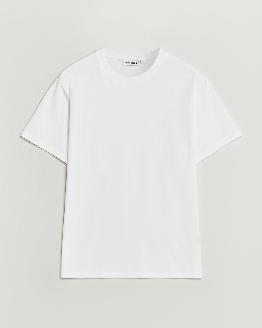 Herren | T-Shirts | J.Lindeberg | Sid Basic T-Shirt White