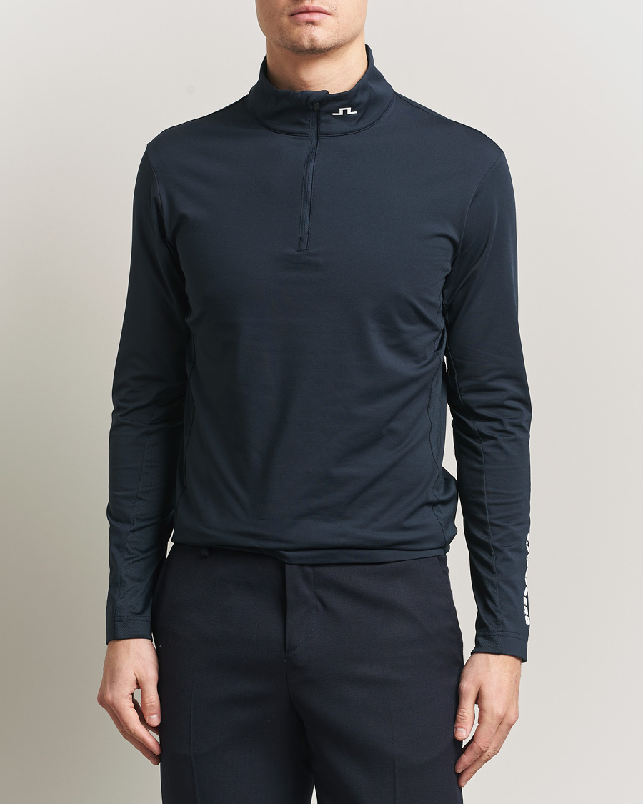 Herren | Pullover | J.Lindeberg | Tour Tech Mid Layer Half Zip JL Navy