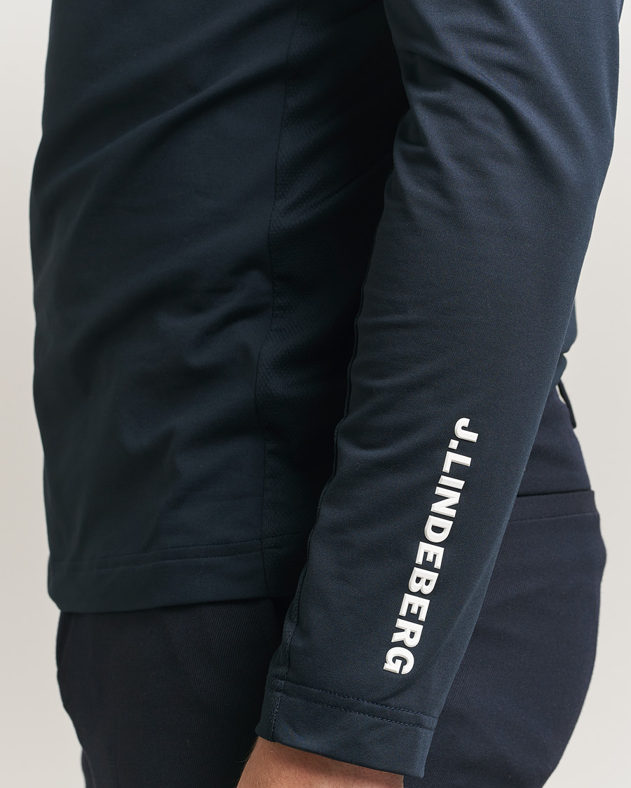 Herren | Pullover | J.Lindeberg | Tour Tech Mid Layer Half Zip JL Navy