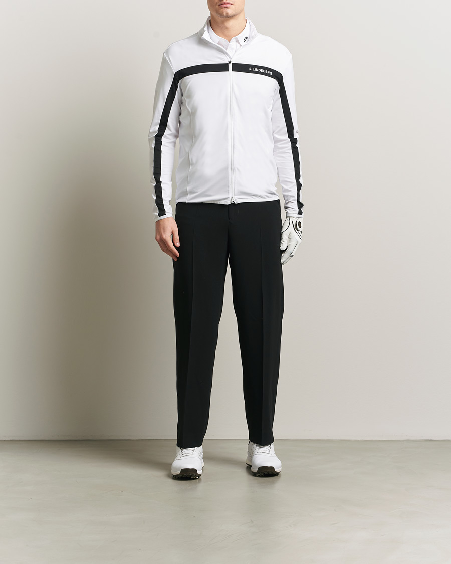 Herren | Pullover | J.Lindeberg | Jarvis Mid Layer Full Zip White