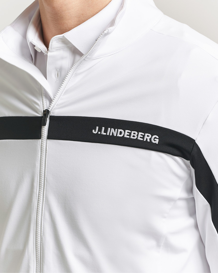 Herren | Pullover | J.Lindeberg | Jarvis Mid Layer Full Zip White