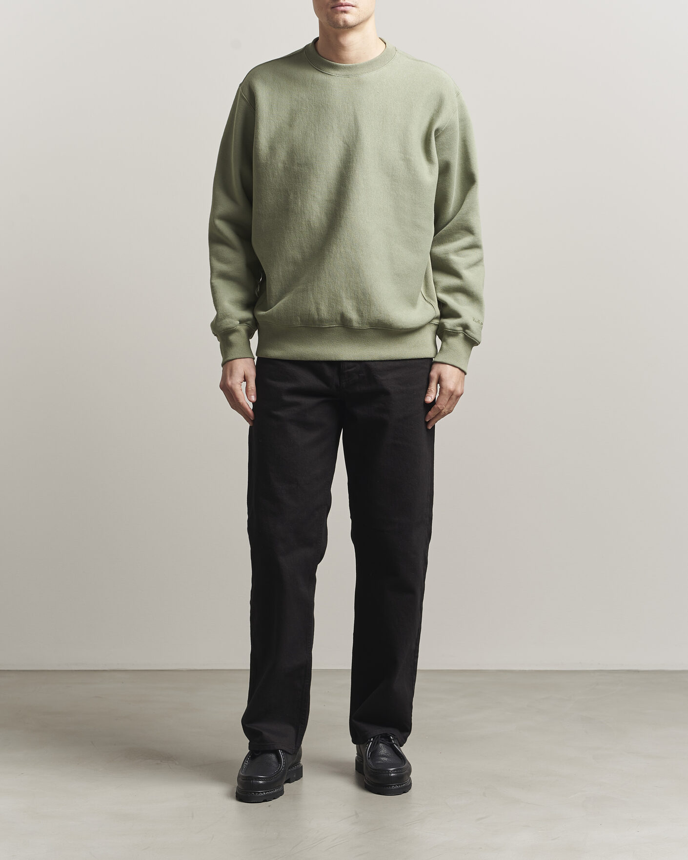 Herren | Pullover | Nudie Jeans | Hasse Crew Neck Sweatshirt Green
