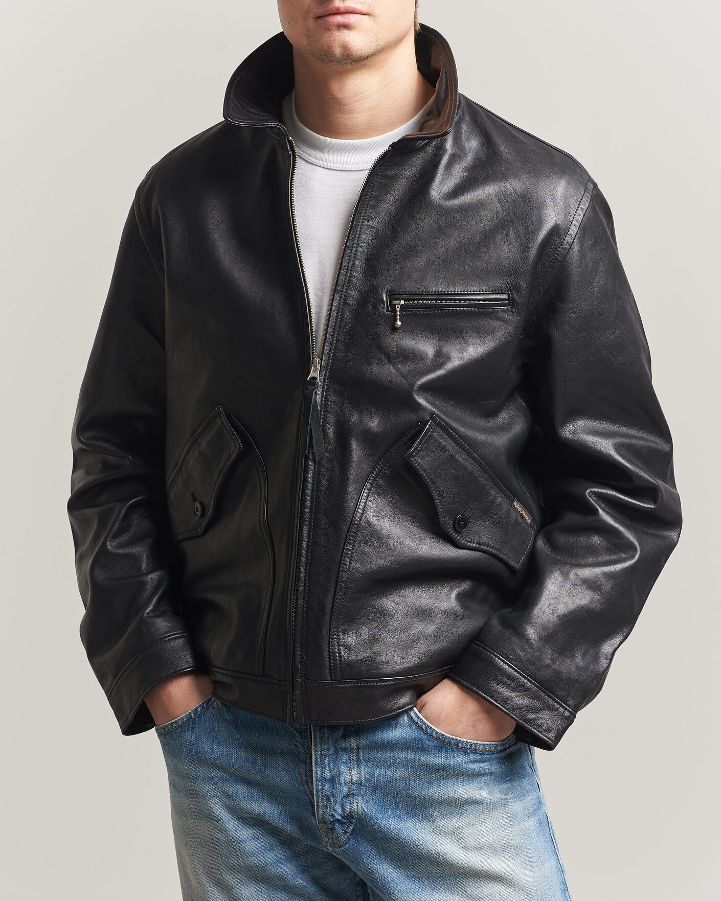Herren | Jacken | Nudie Jeans | Blake Leather Jacket Black