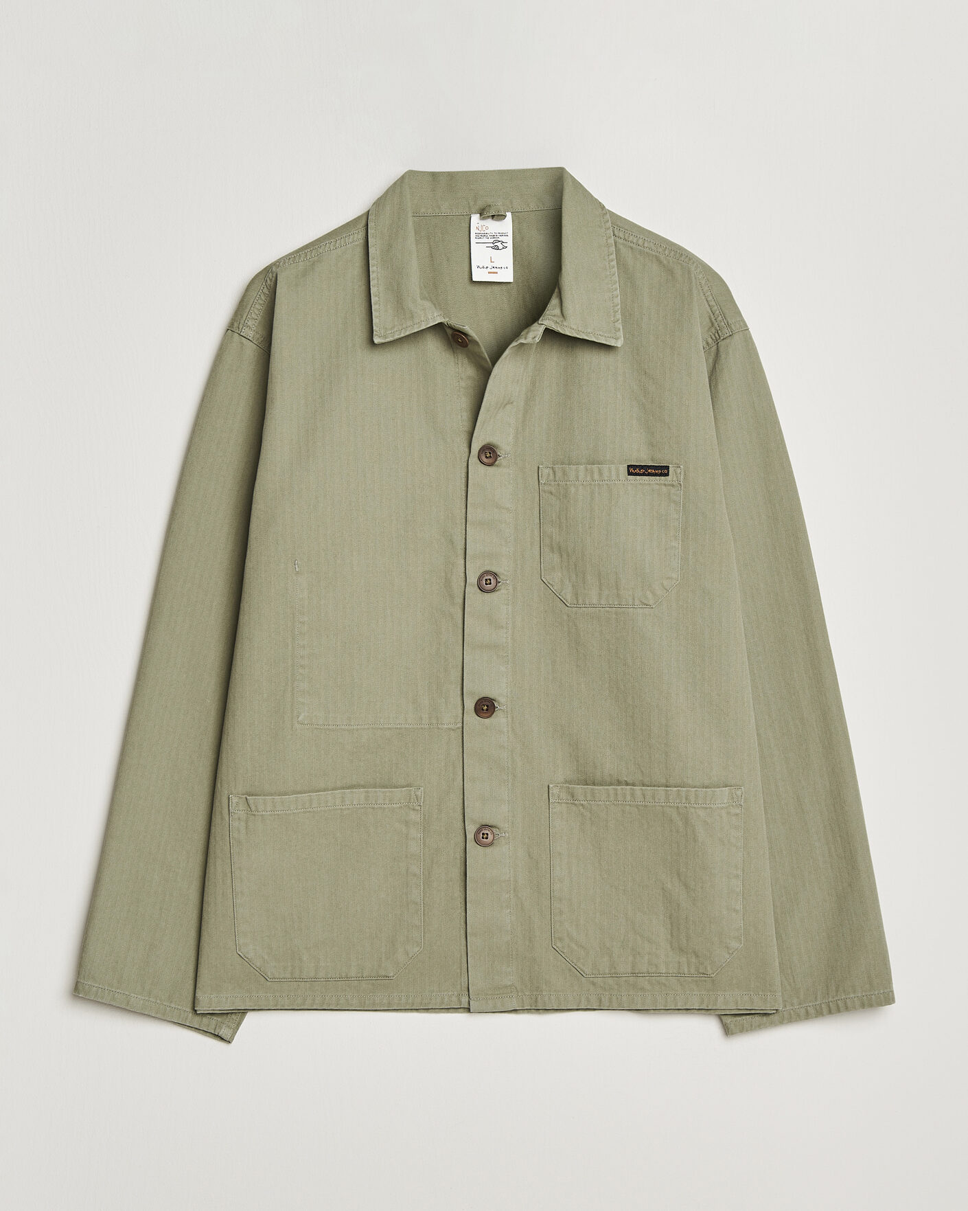 Herren | Hemden | Nudie Jeans | Buddy Chore Jacket Pale Green
