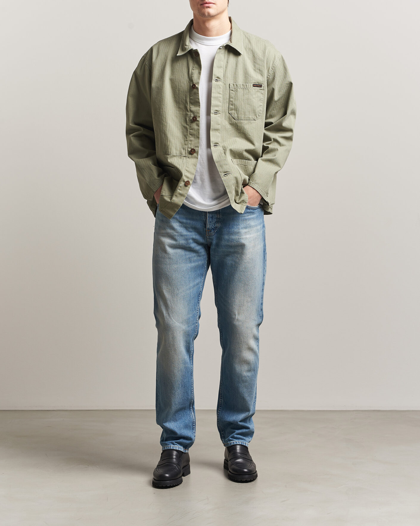 Herren | Hemden | Nudie Jeans | Buddy Chore Jacket Pale Green