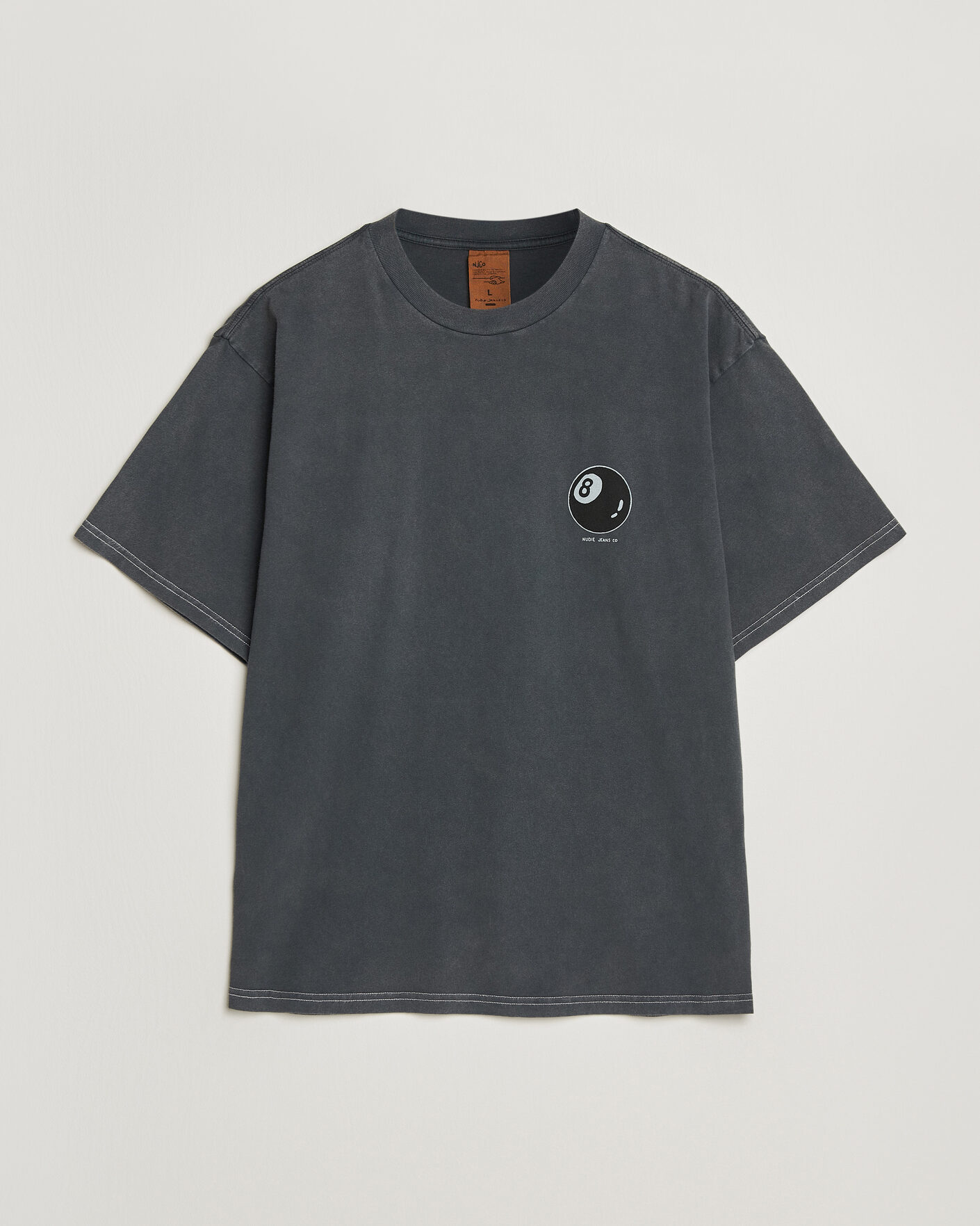 Herren | T-Shirts | Nudie Jeans | Koffe Printed T-Shirt Antracite