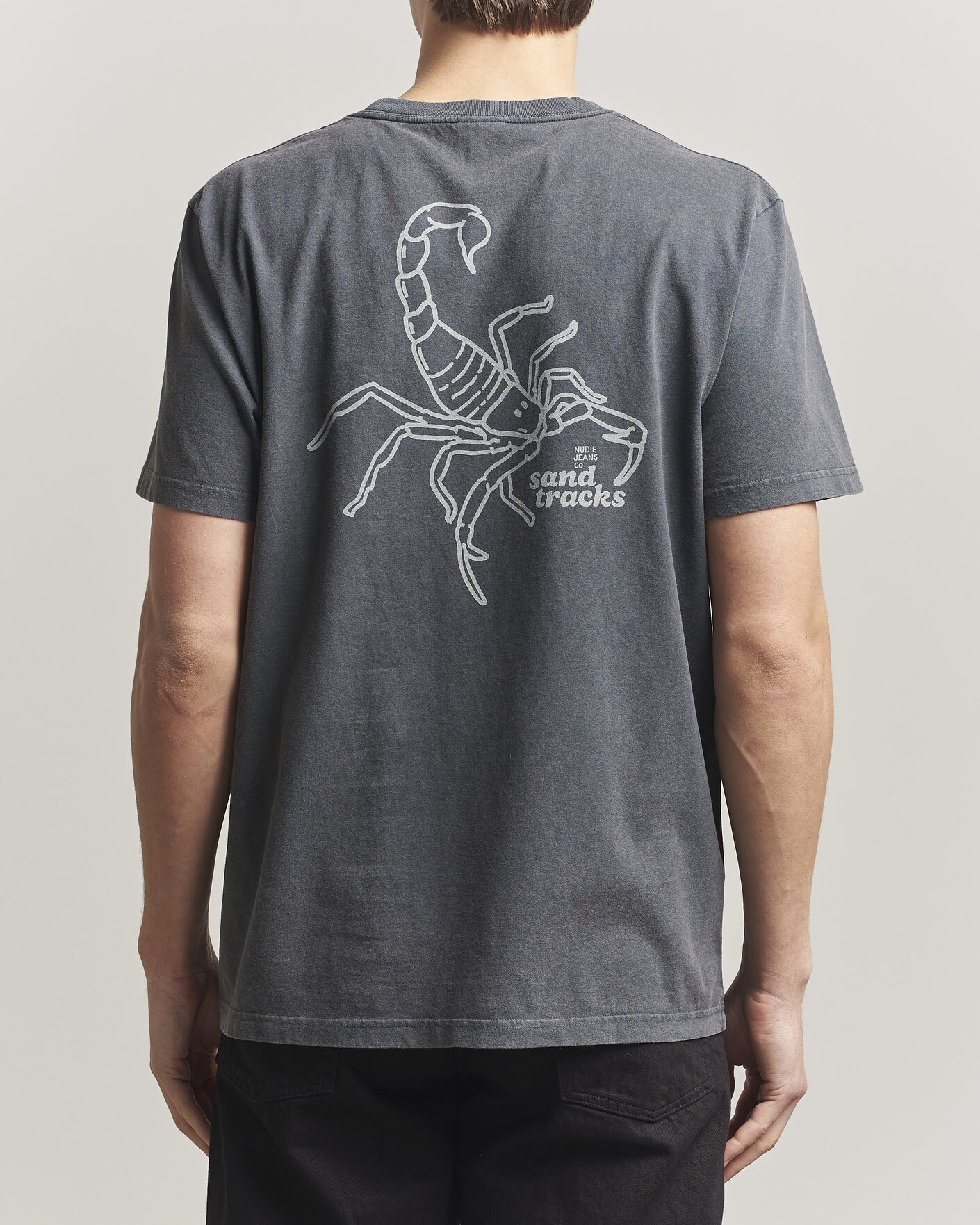 Herren | T-Shirts | Nudie Jeans | Roy Printed T-Shirt Antracite